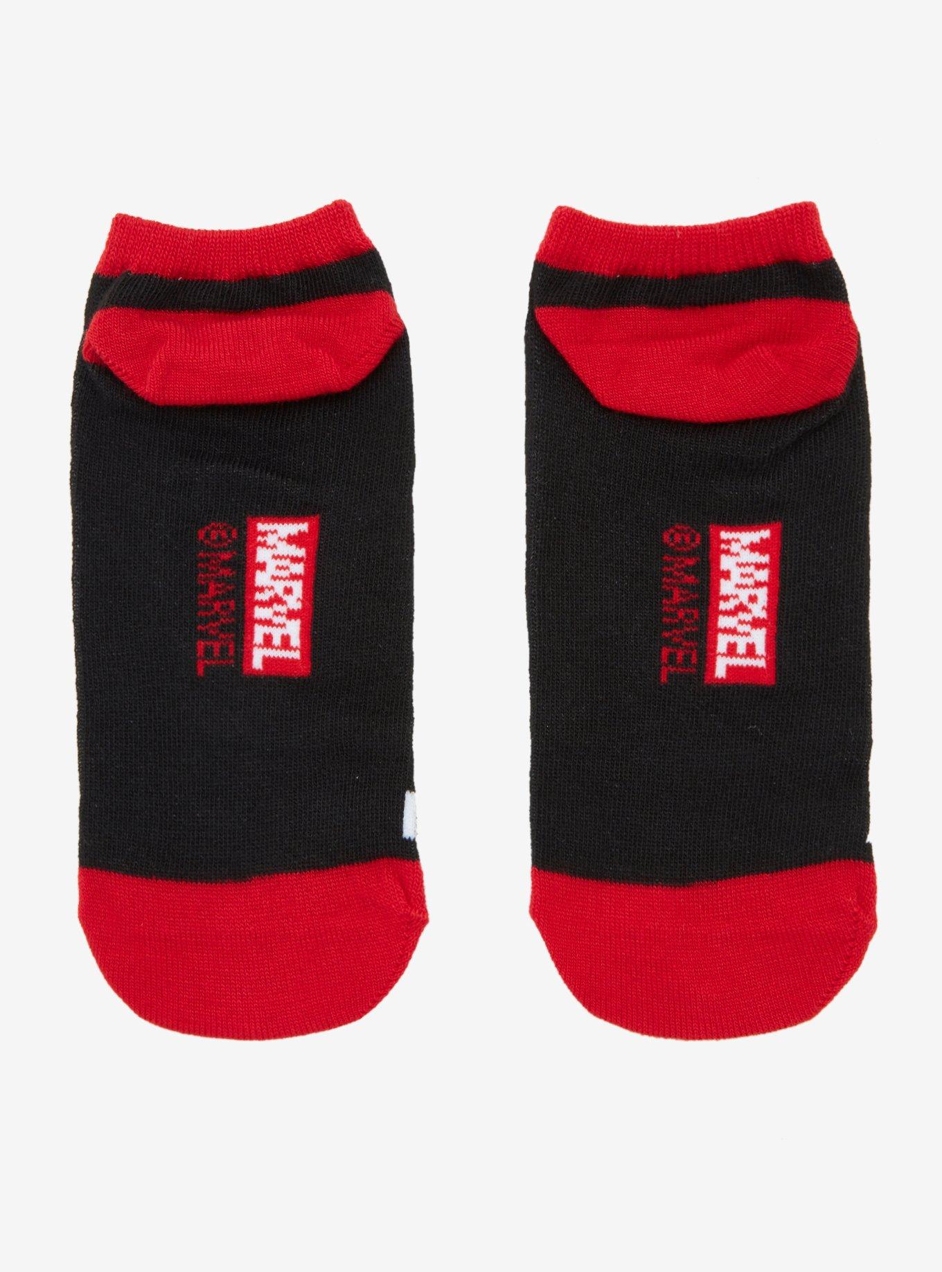 Marvel Deadpool Insult Loading No-Show Socks, , alternate