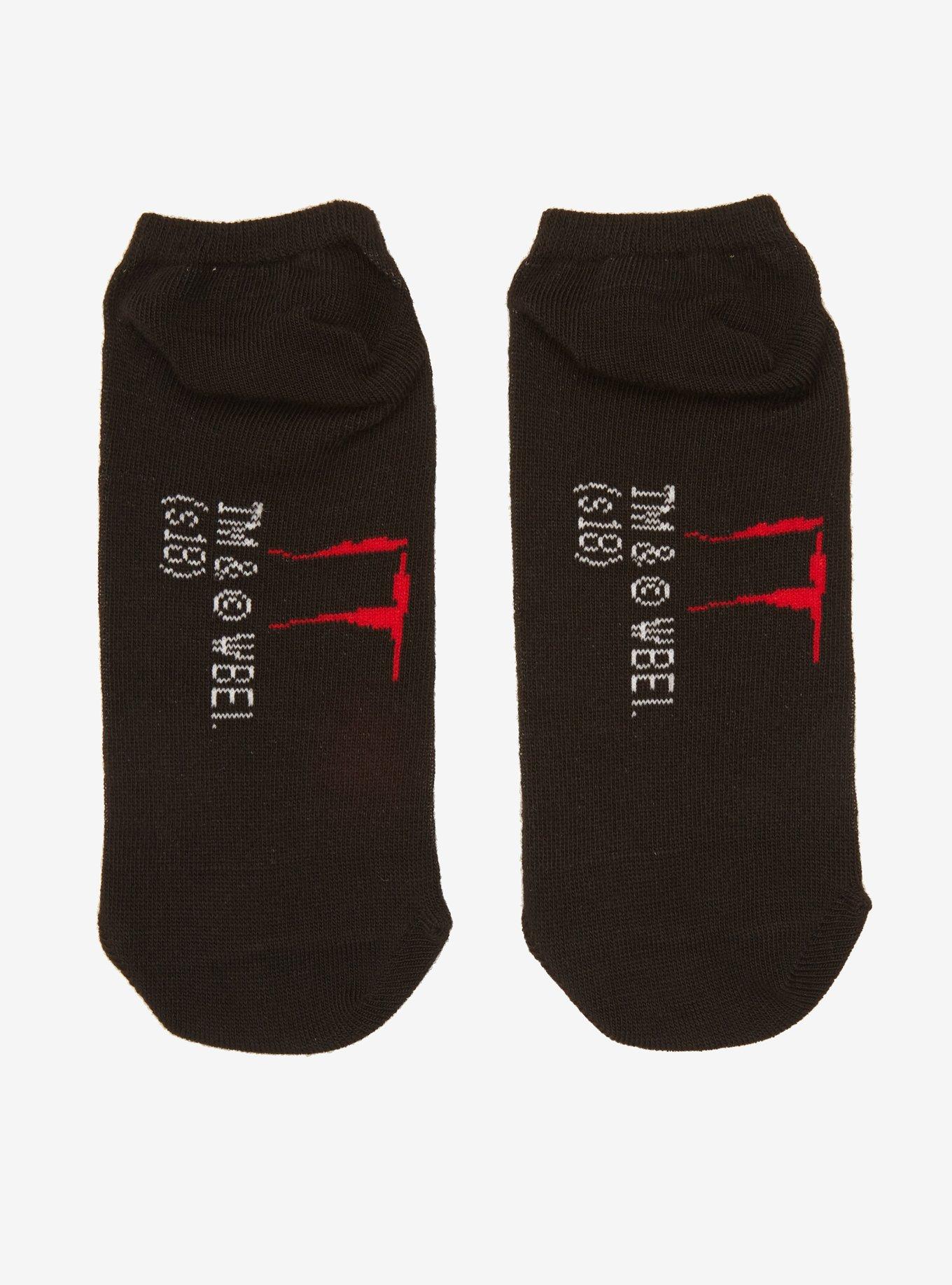 IT Pennywise Losers Club Roll Call No-Show Socks, , alternate
