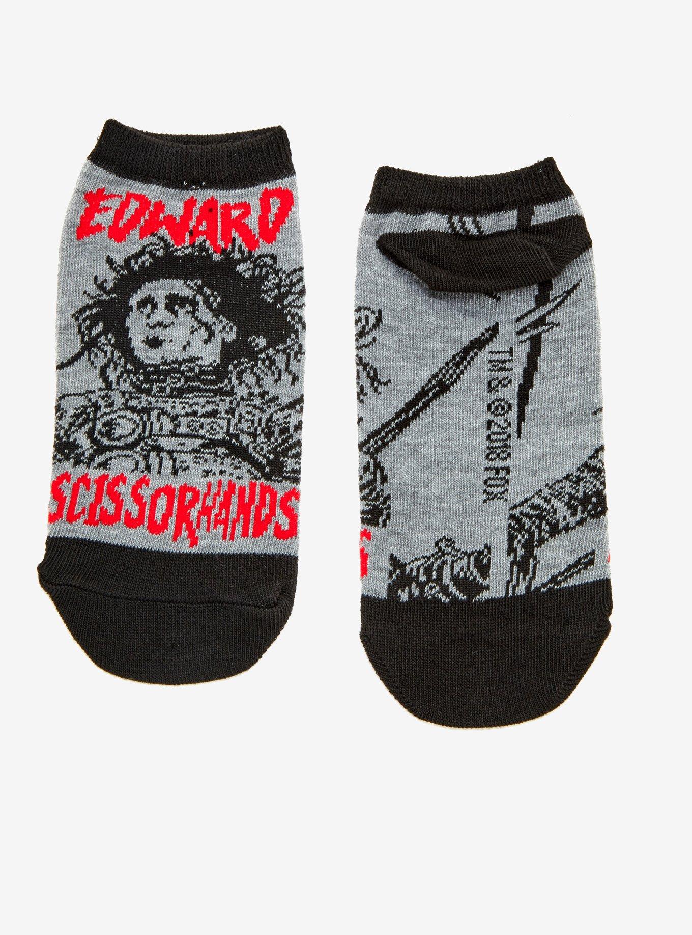 Edward Scissorhands No-Show Socks, , alternate