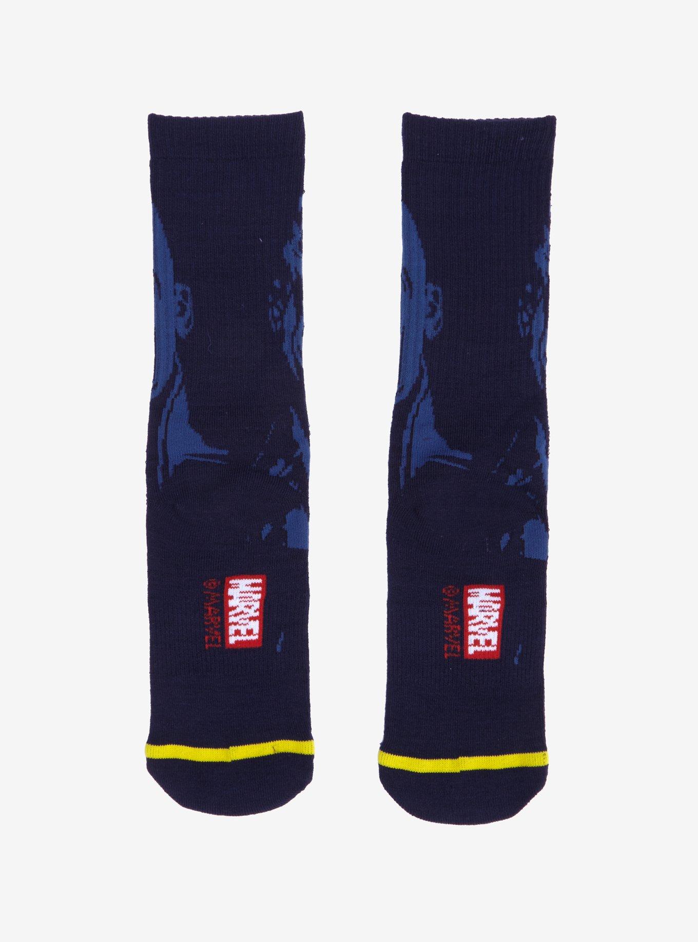 Marvel Avengers: Infinity War Thanos Crew Socks, , alternate