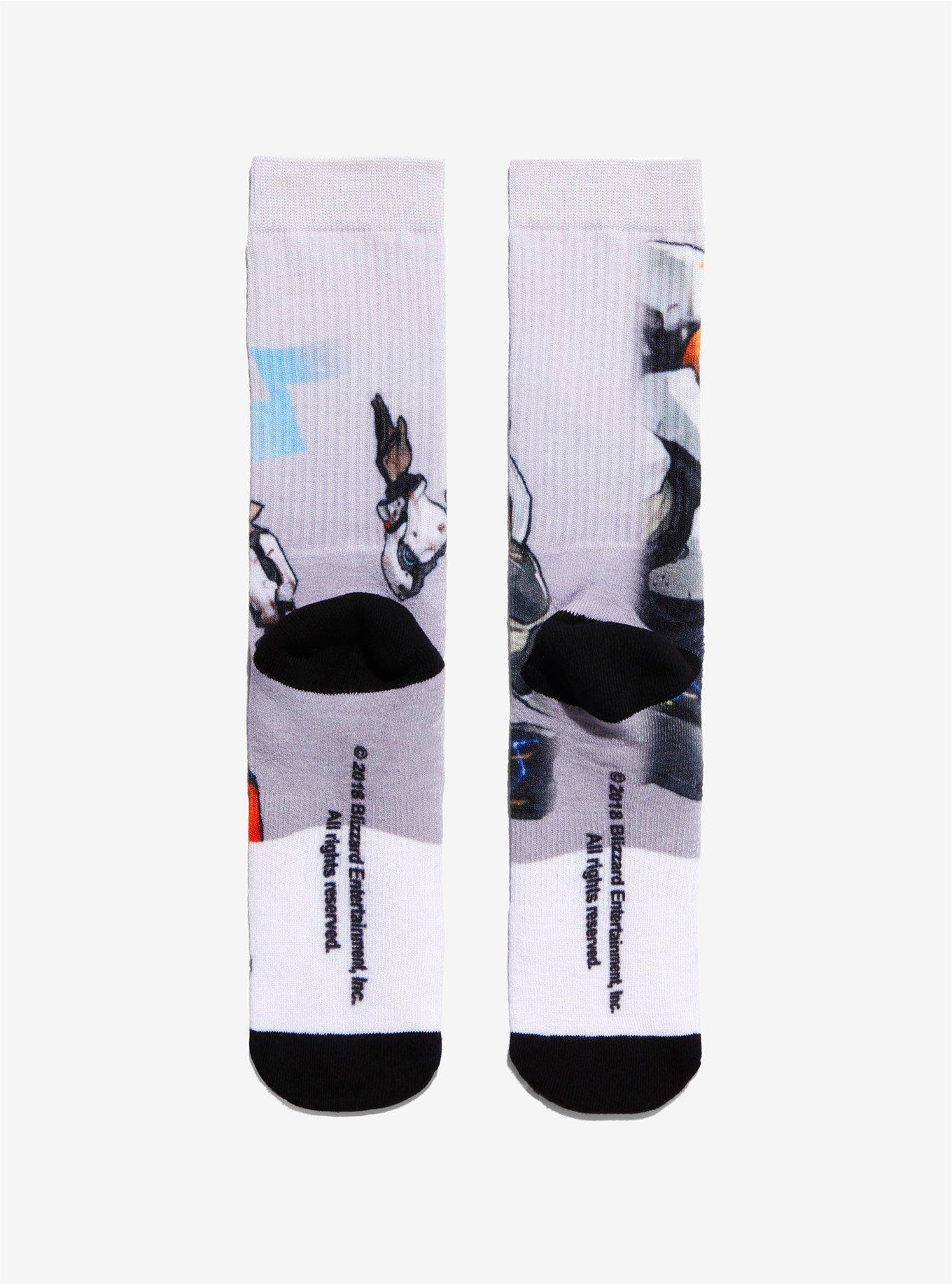 Overwatch Winston & Tracer Crew Socks, , alternate