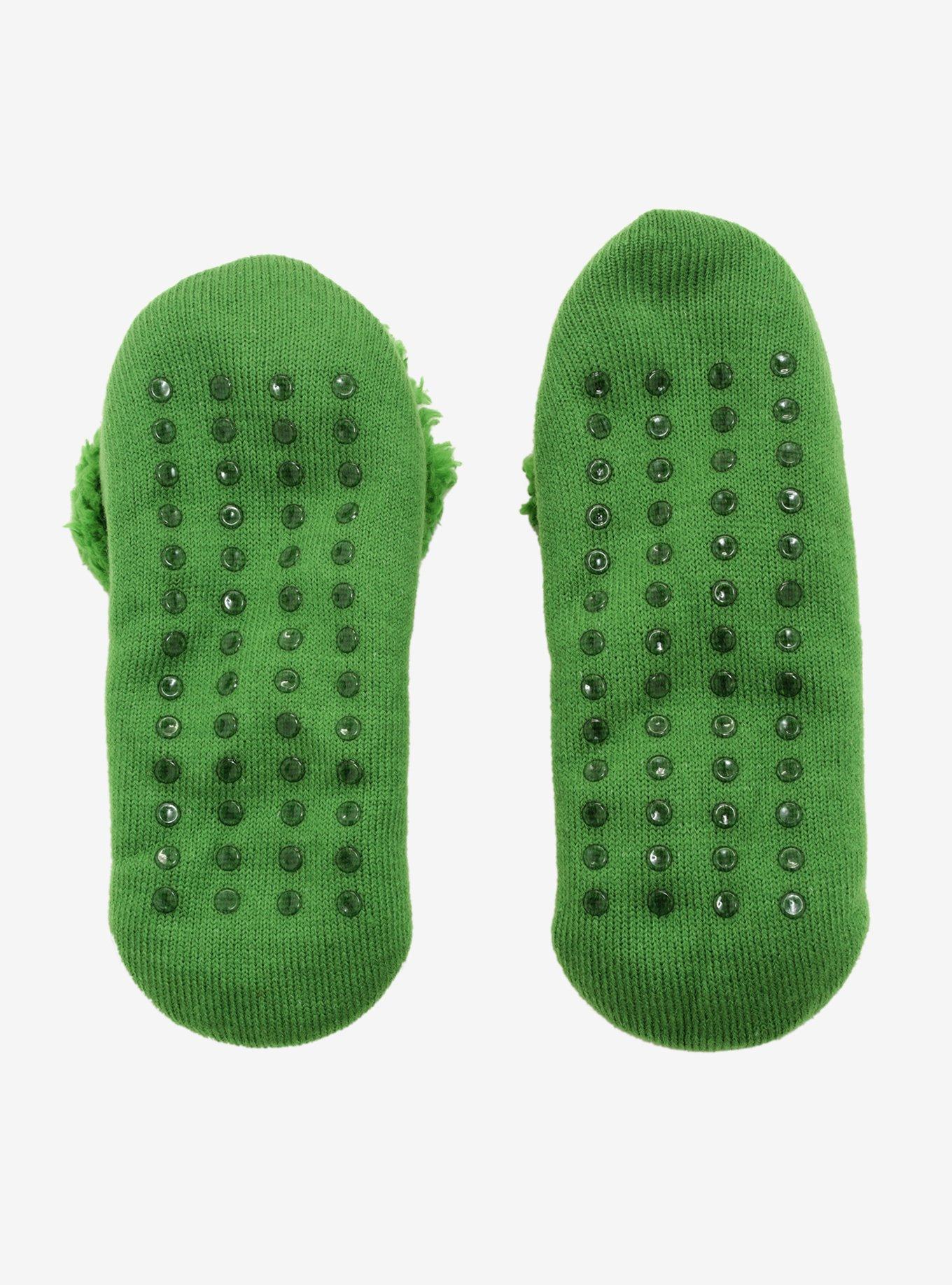Rick And Morty Pickle Rick Slipper Socks - BoxLunch Exclusive, , alternate