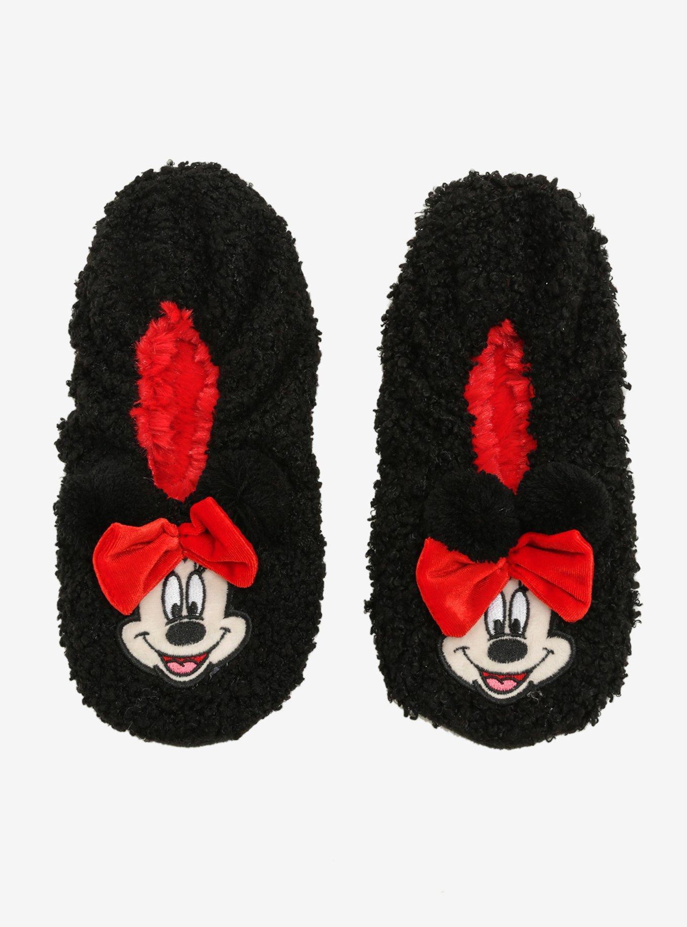 Disney Minnie Mouse Cozy Slipper Socks, , alternate