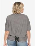 Fantastic Beasts: The Crimes Of Grindelwald Deathly Hallows Lace-Back Girls Crop Top Plus Size Hot Topic Exclusive, , alternate