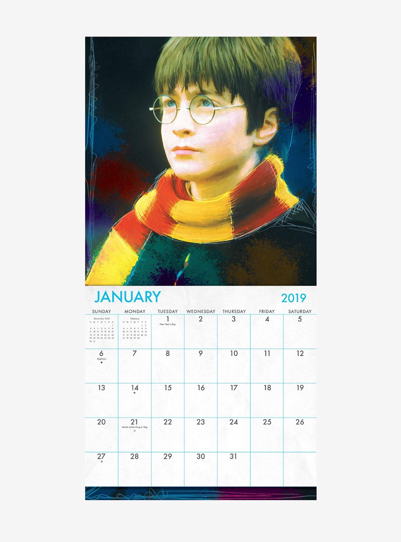 Harry Potter 2019 16 Month Wall Calendar, , alternate
