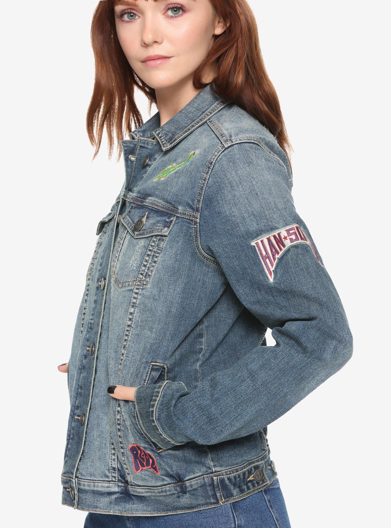 Star Wars Princess Leia Patched Denim Jacket, , alternate