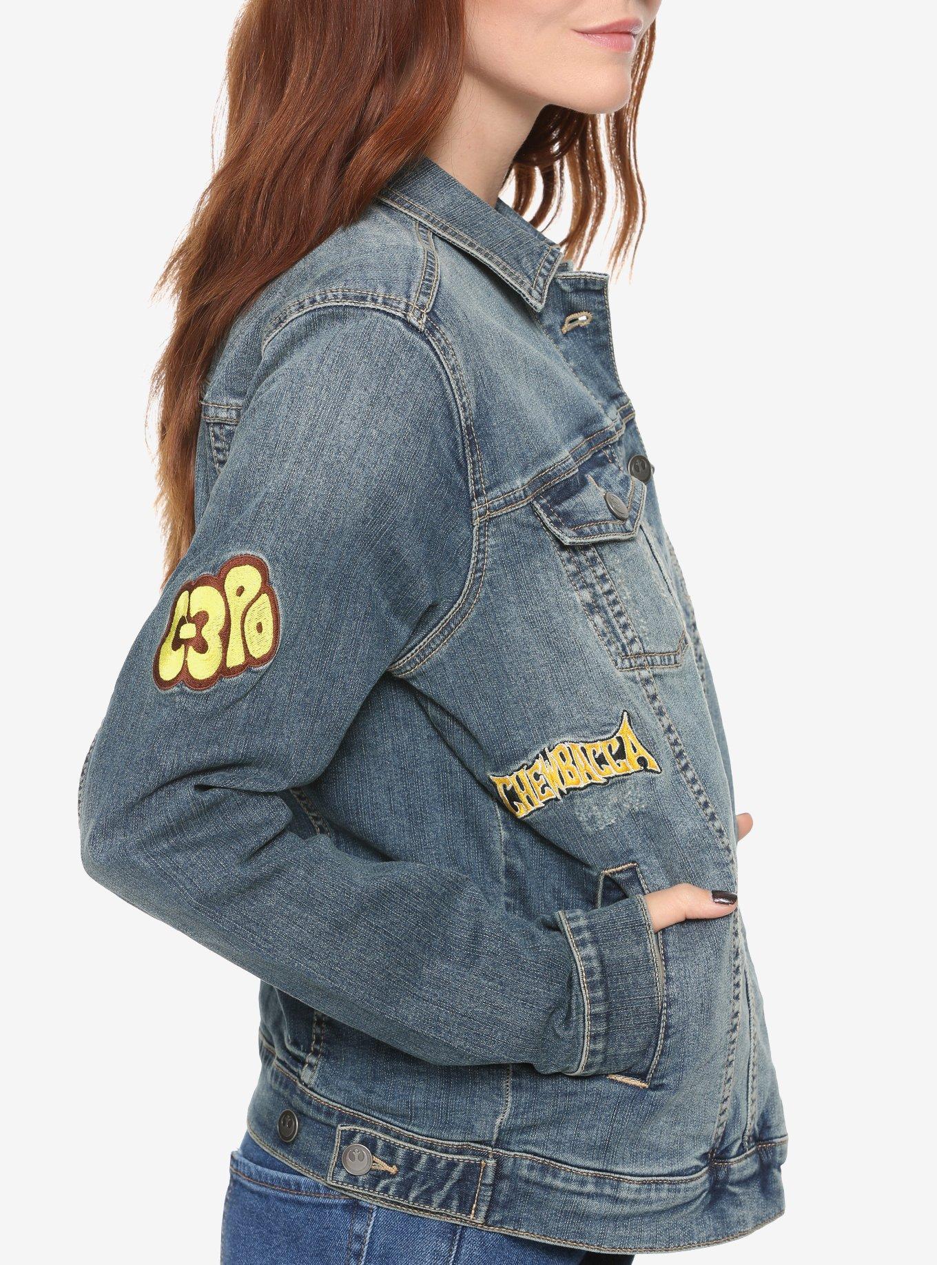 Star Wars Princess Leia Patched Denim Jacket, , alternate