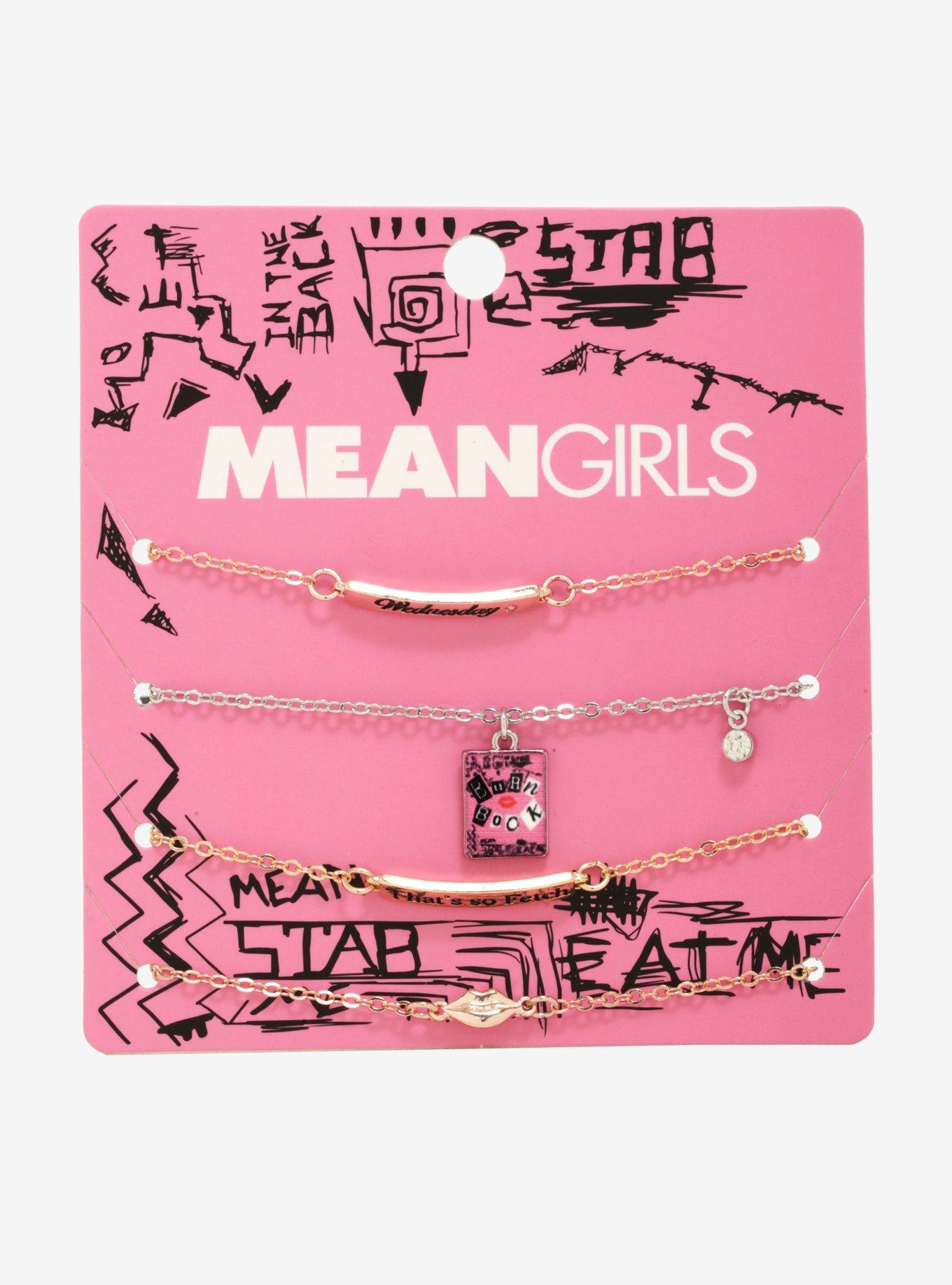 Mean Girls Wednesday Bracelet Set - BoxLunch Exclusive, , alternate