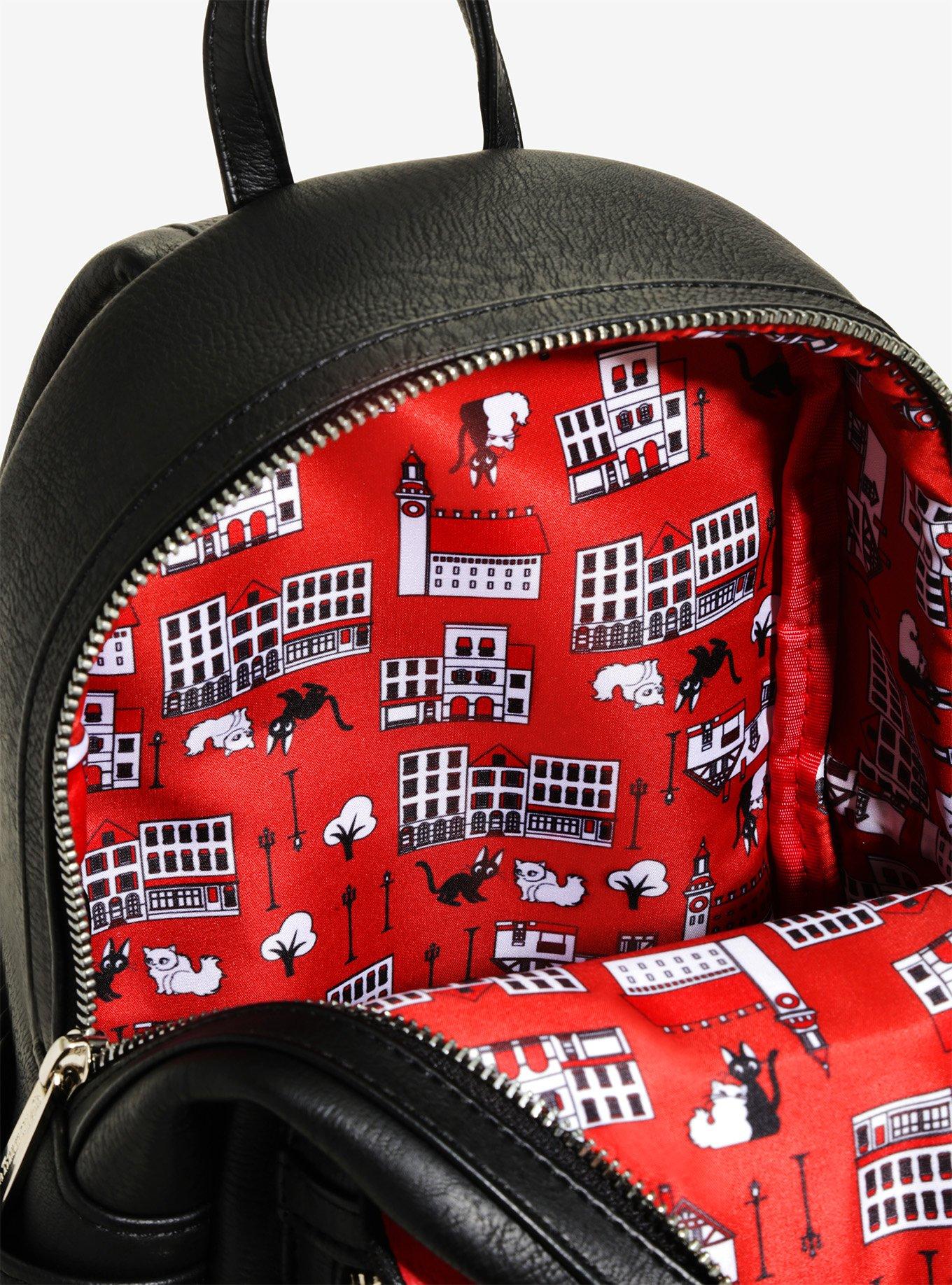 Loungefly Studio Ghibli Kiki's Delivery Service Jiji Bow Mini Backpack - BoxLunch Exclusive, , alternate