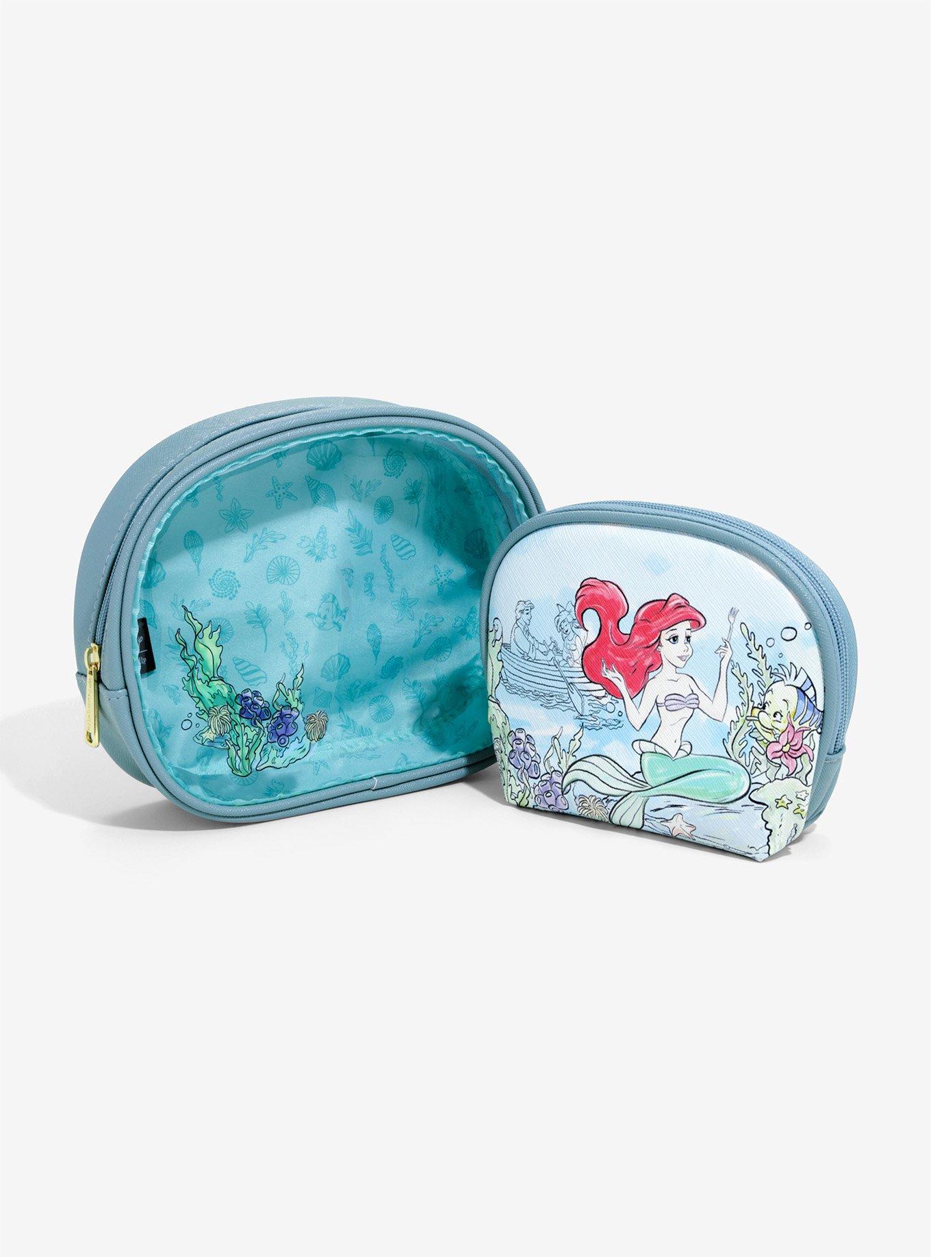 Loungefly Disney The Little Mermaid Sea Cosmetic Bag Set - BoxLunch Exclusive, , alternate