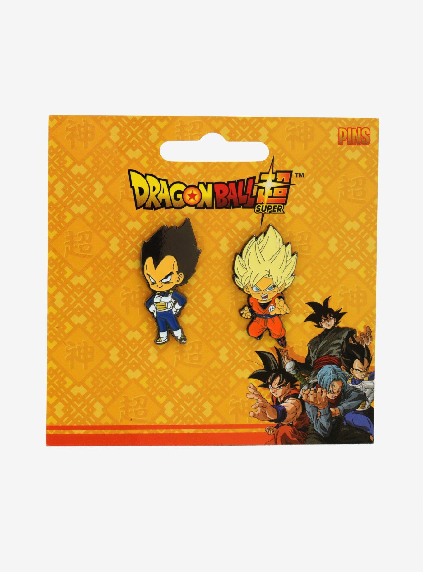 Dragon Ball Super Goku & Vegeta Enamel Pin Set, , alternate
