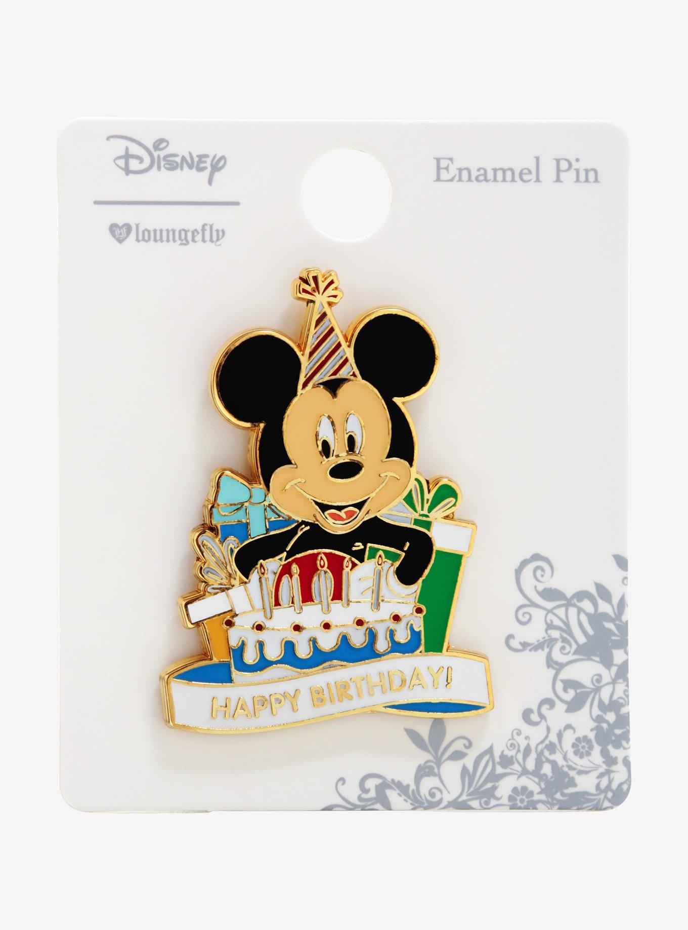 Disney Mickey Mouse Birthday Enamel Pin - BoxLunch Exclusive, , alternate