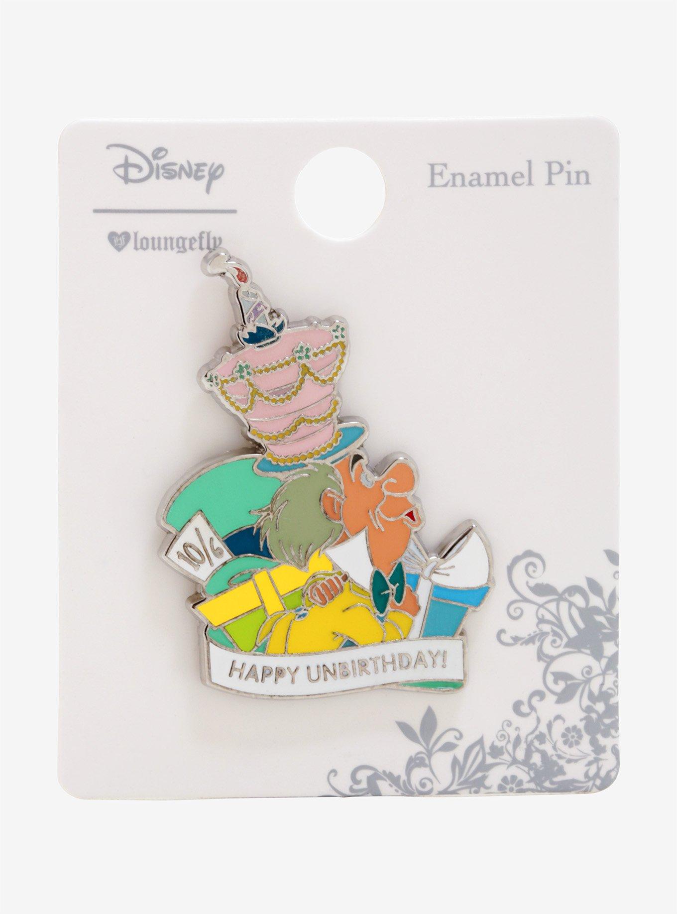 Disney Alice In Wonderland Unbirthday Enamel Pin - BoxLunch Exclusive ...