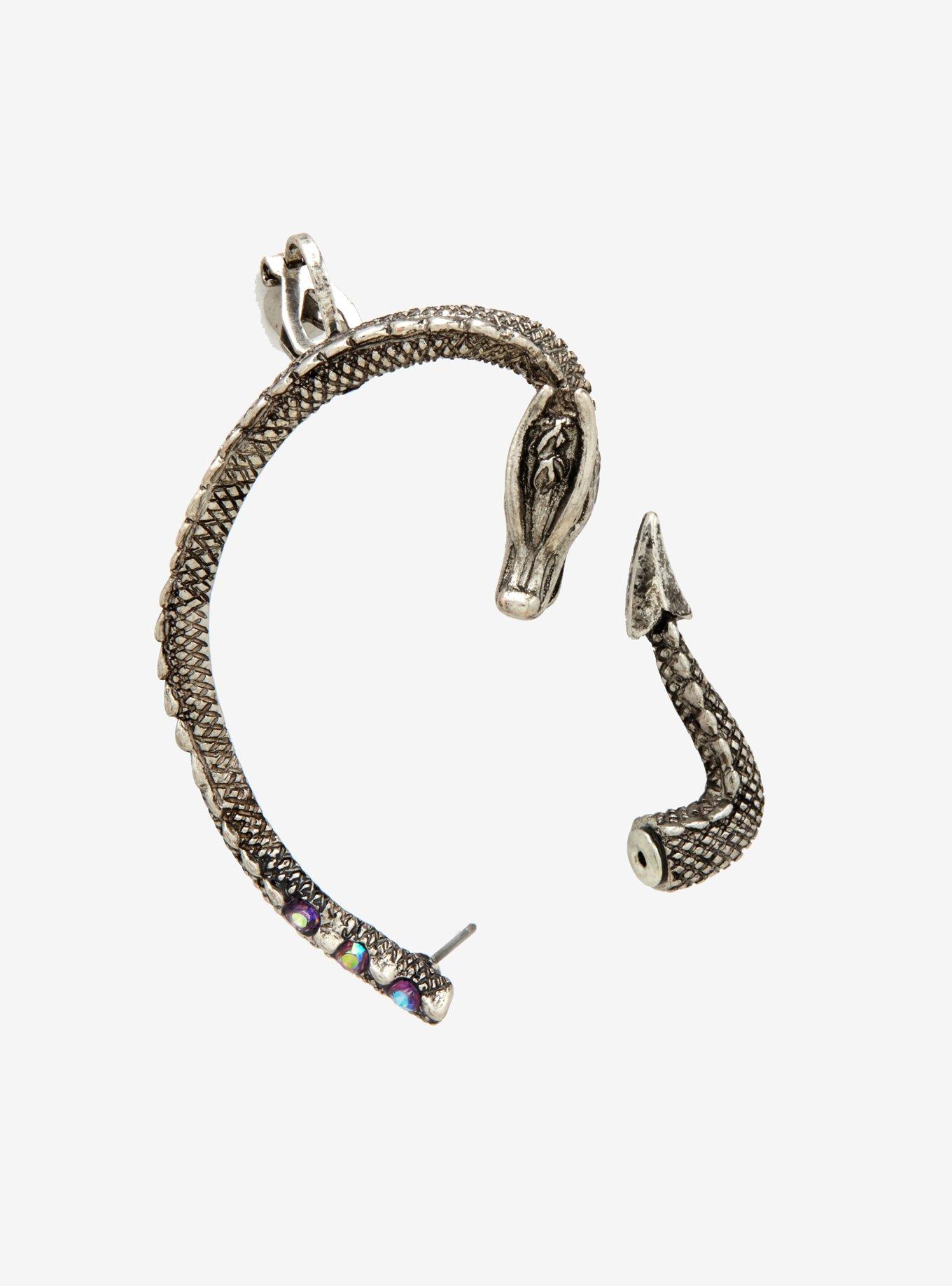 Dragon Faux Tunnel Ear Cuff, , alternate