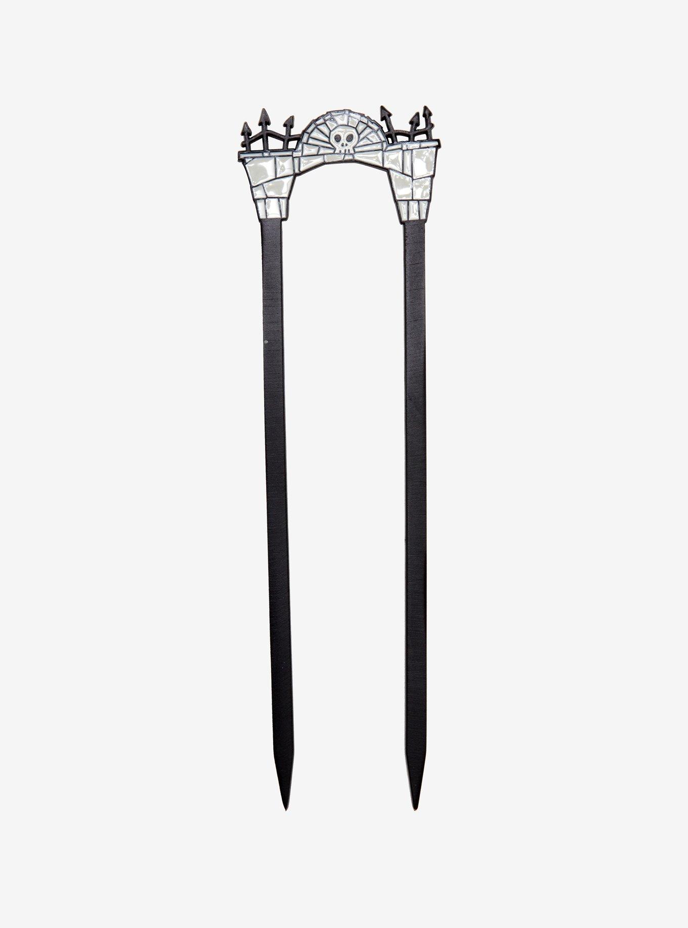 The Nightmare Before Christmas Cemetery Gate Hair Pin, , alternate