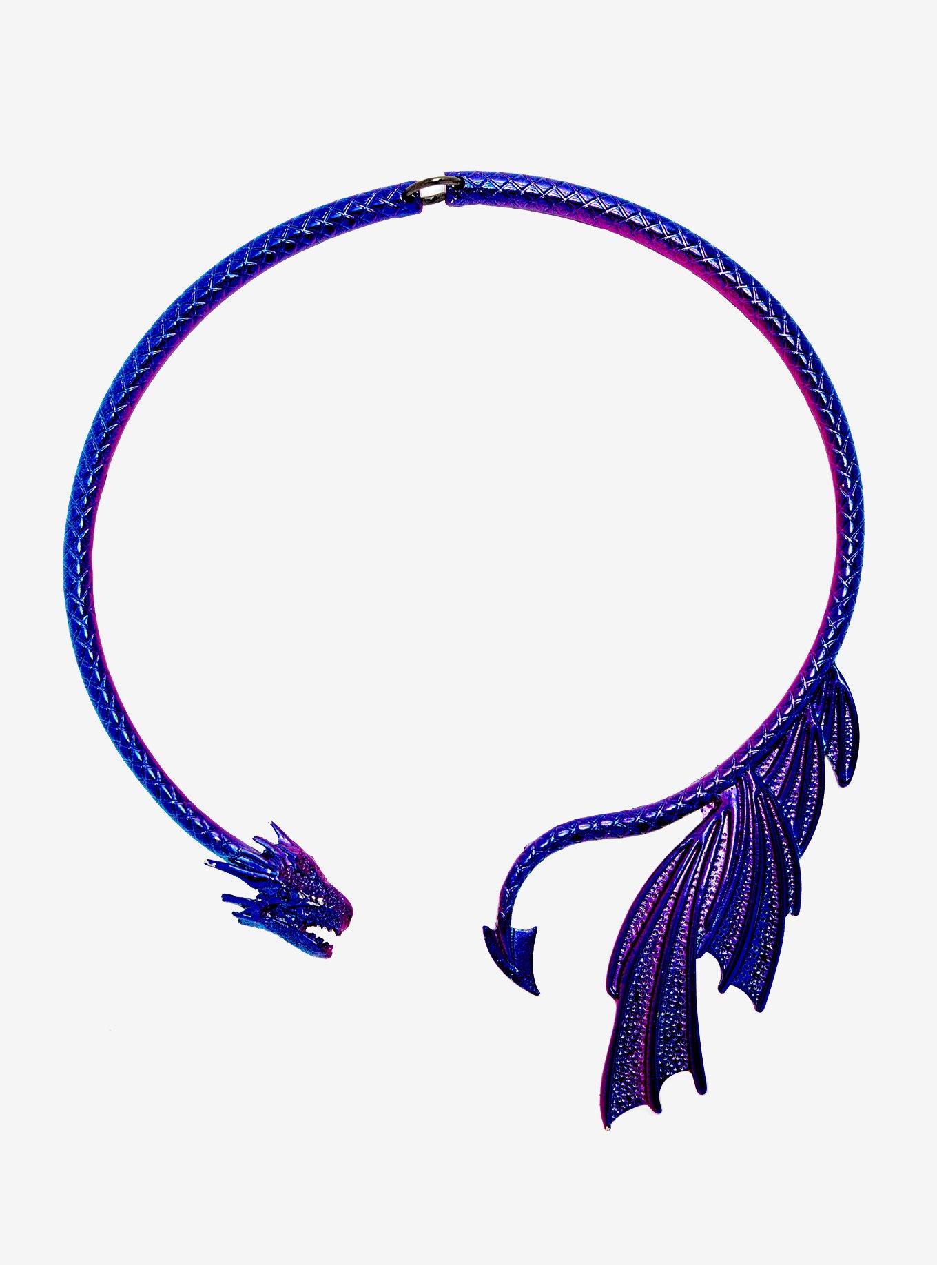 Dragon Anodized Collar Necklace, , alternate