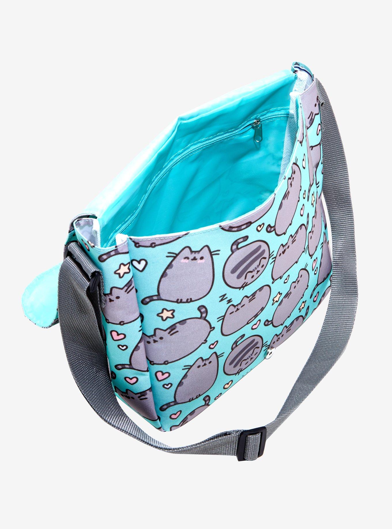 Pusheen Pastel Teal Messenger Bag, , alternate