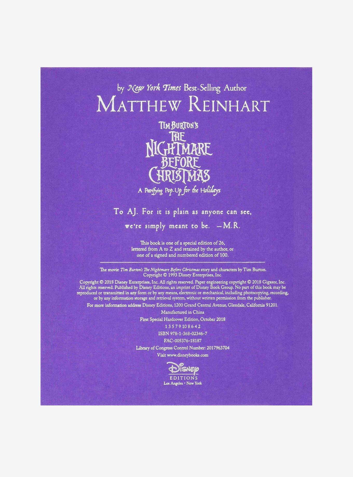 The Nightmare Before Christmas Pop-Up Book, , alternate