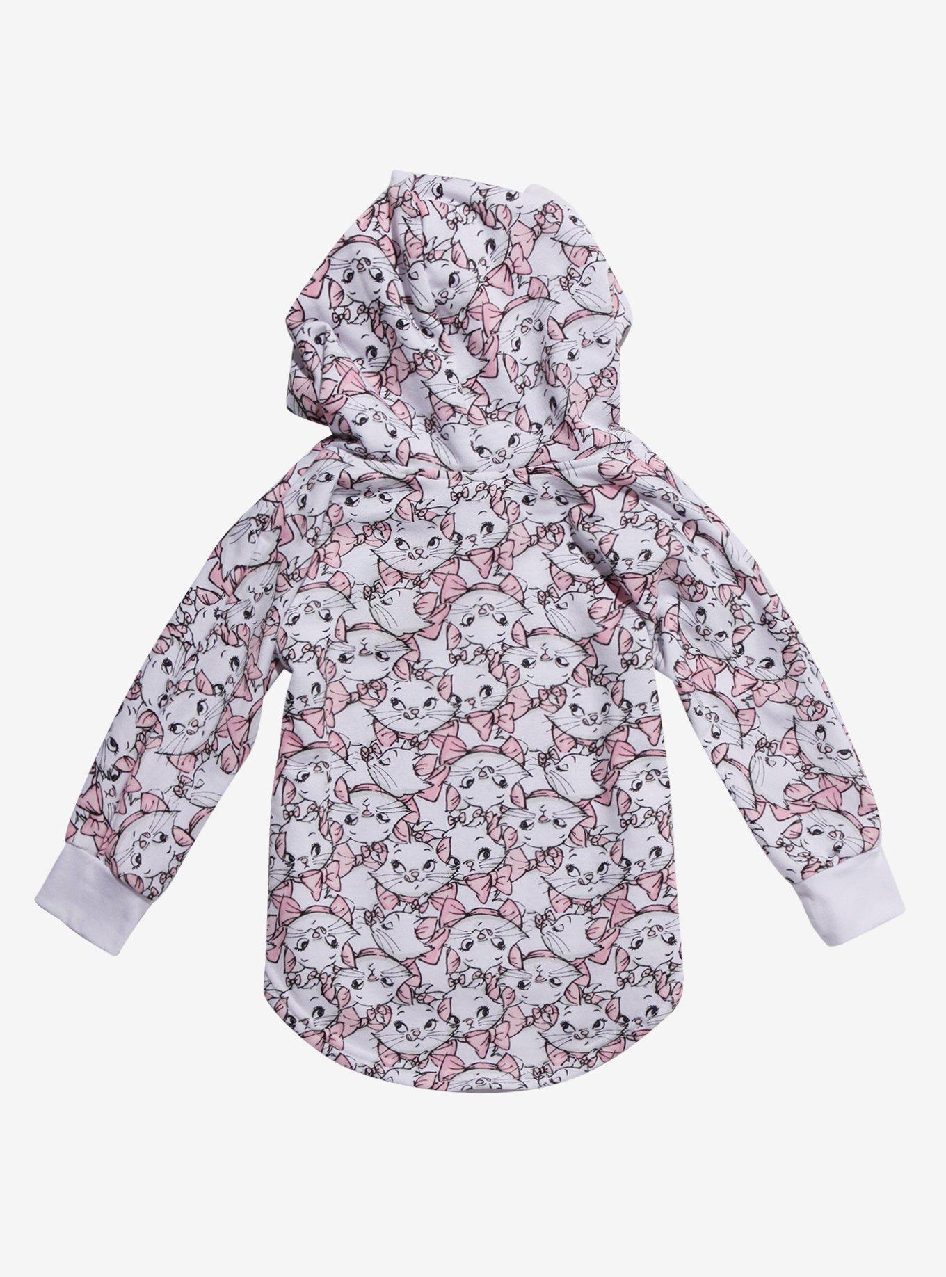 Disney The Aristocats Marie Allover Print Toddler Hoodie - BoxLunch Exclusive, , alternate