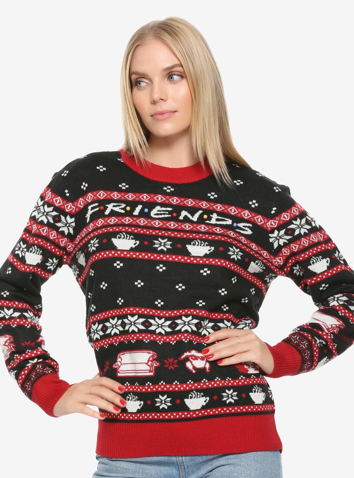 Friends Holiday Sweater - BoxLunch Exclusive, , alternate