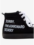 Sorry I'm Awkward Hi-Top Sneakers, , alternate