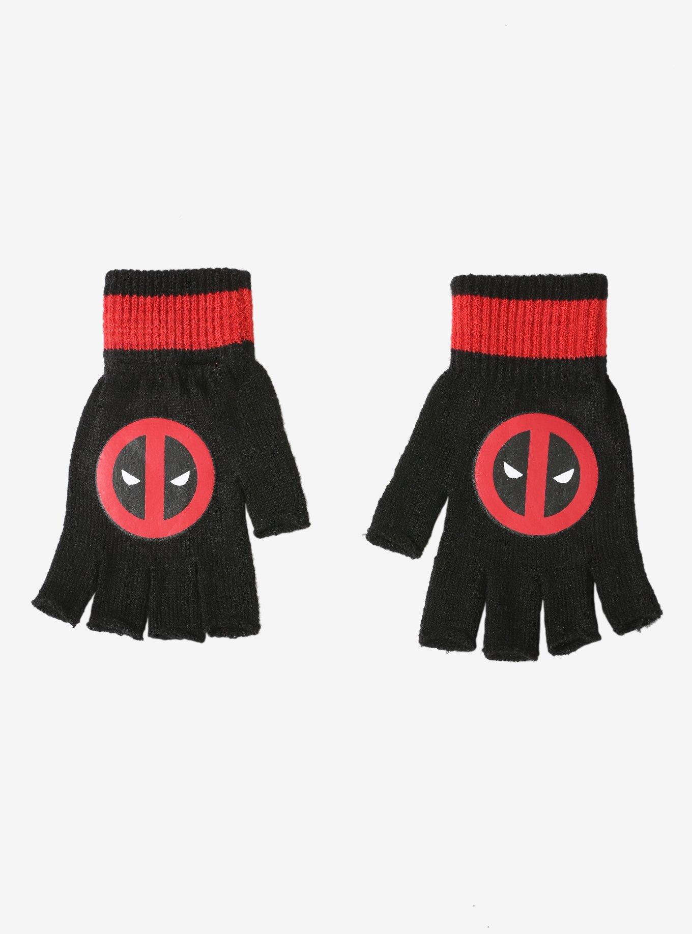Marvel Deadpool Fingerless Gloves, , alternate