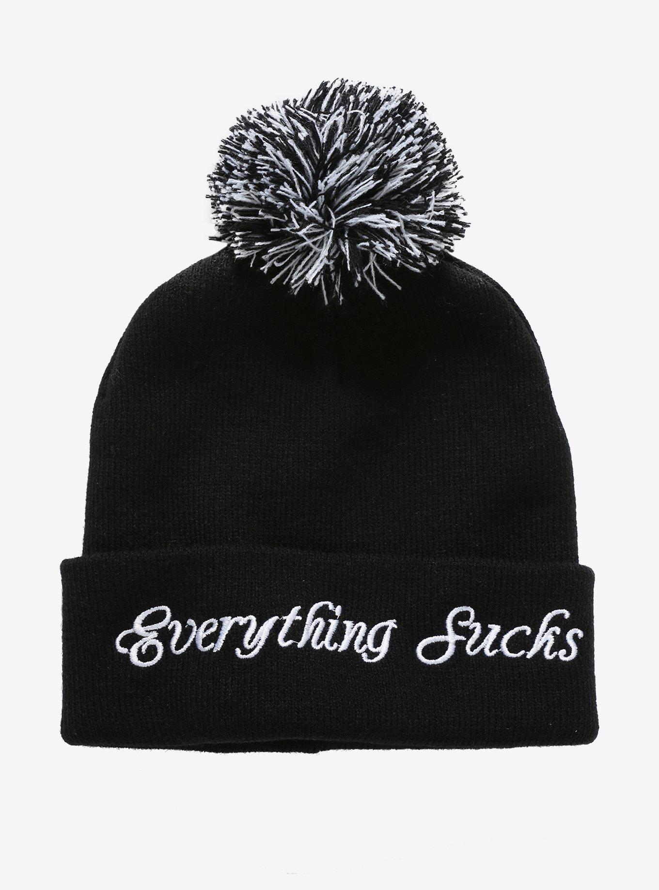 Everything Sucks Watchman Pom Beanie, , alternate