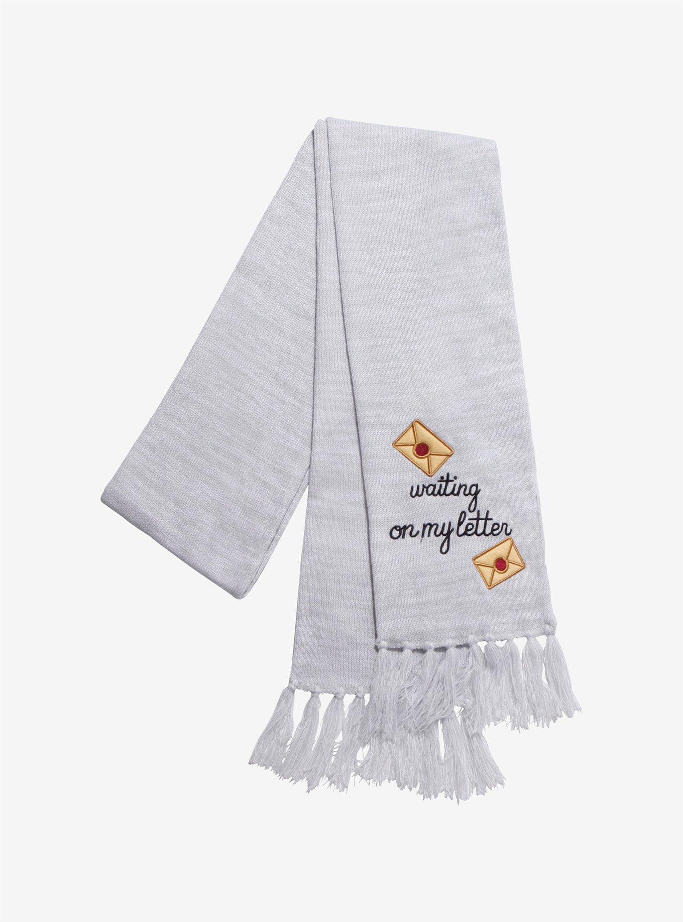 Harry Potter Waiting For My Letter Hedwig Knit Scarf, , alternate