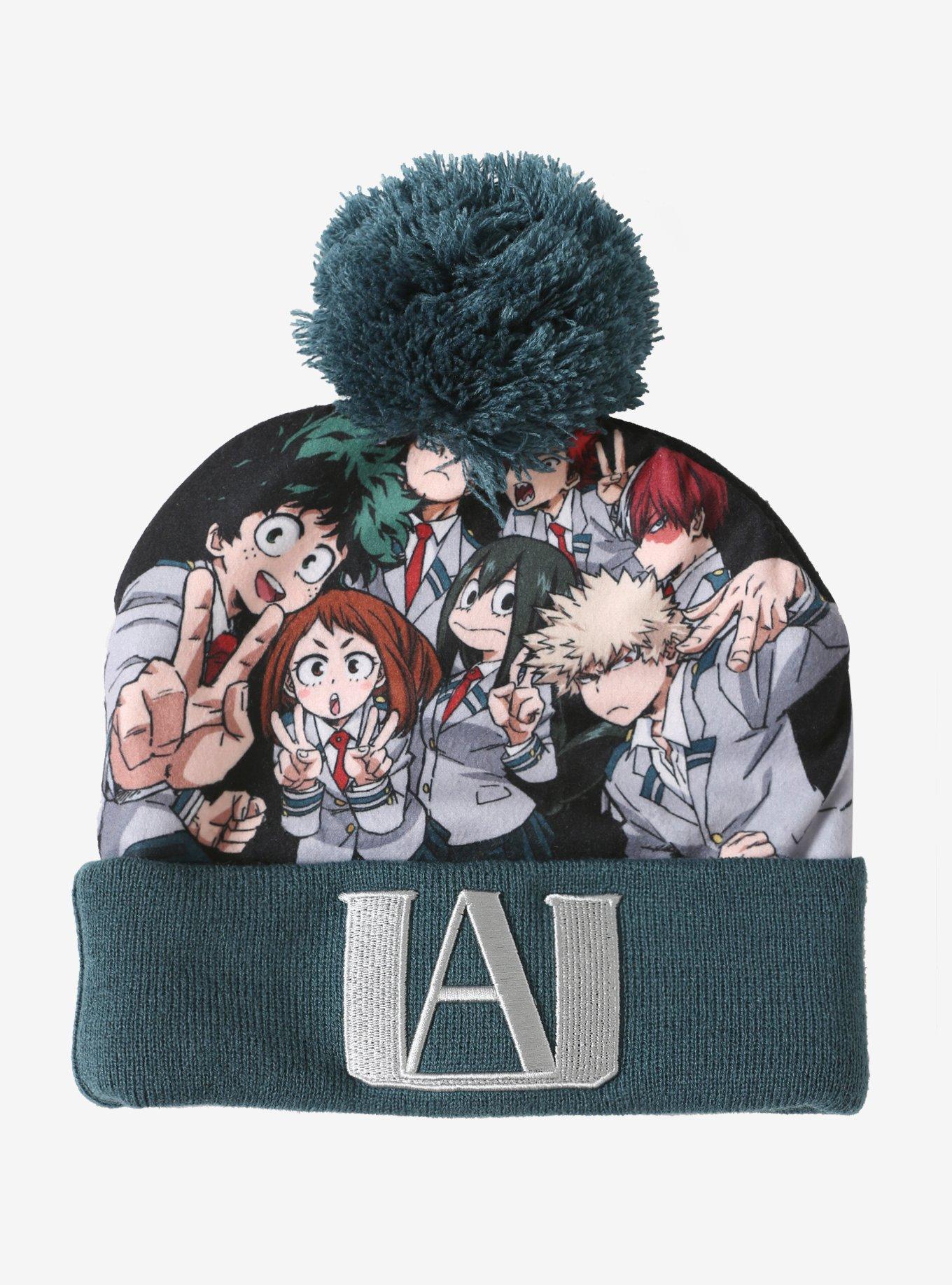 My Hero Academia UA Pom Watchman Beanie, , alternate
