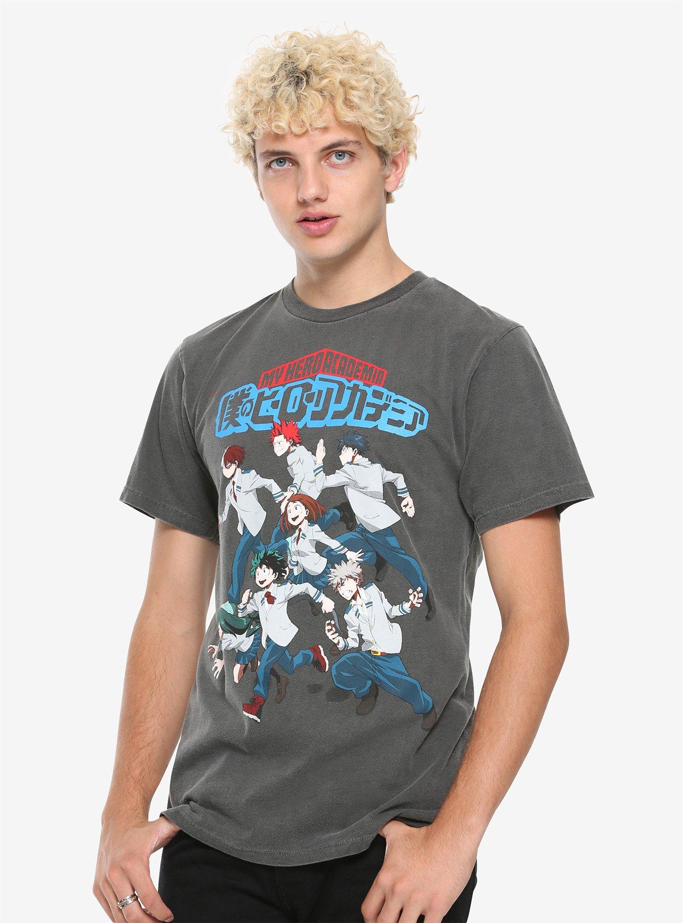 My Hero Academia Student Heroes Group T-Shirt, PIGMENT DYE, alternate