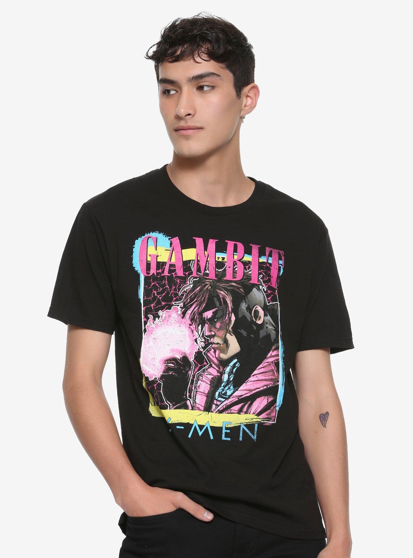 Marvel X-Men Gambit T-Shirt, BLACK, alternate