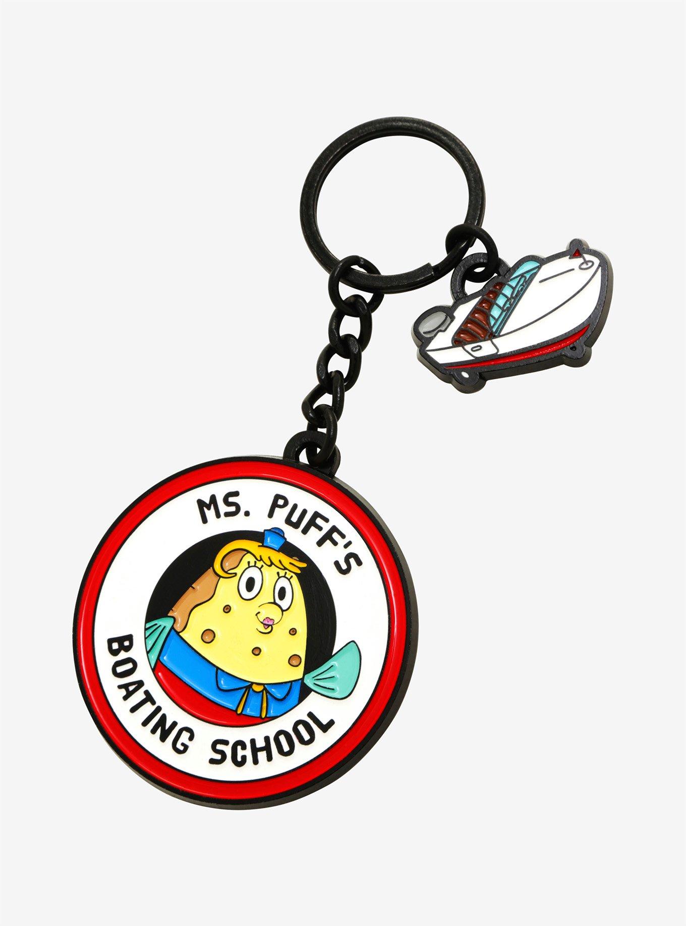 SpongeBob SquarePants Ms. Puff Enamel Key Chain, , alternate