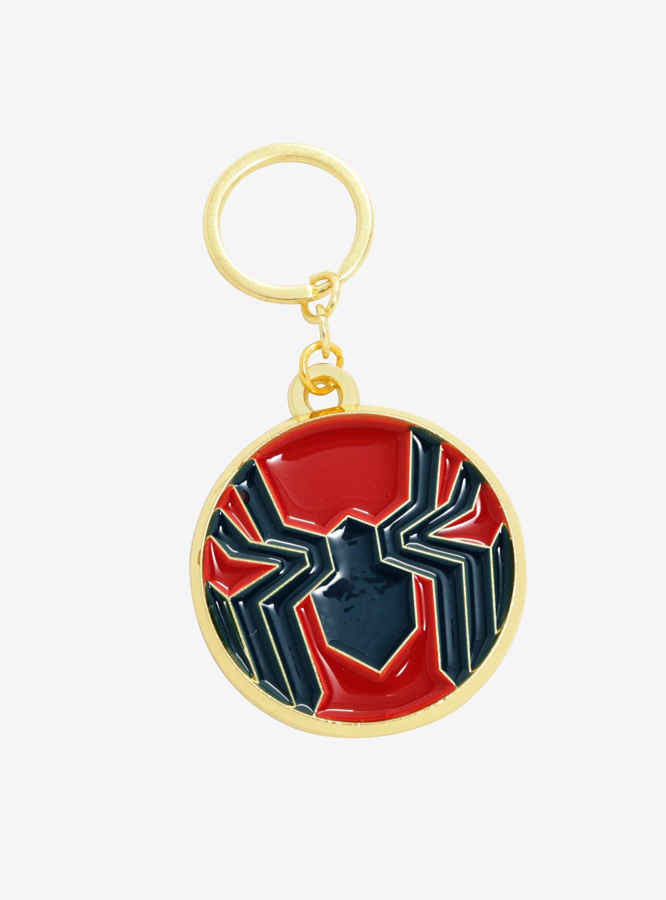 Marvel Spider-Man Iron Spider Logo Enamel Key Chain, , alternate