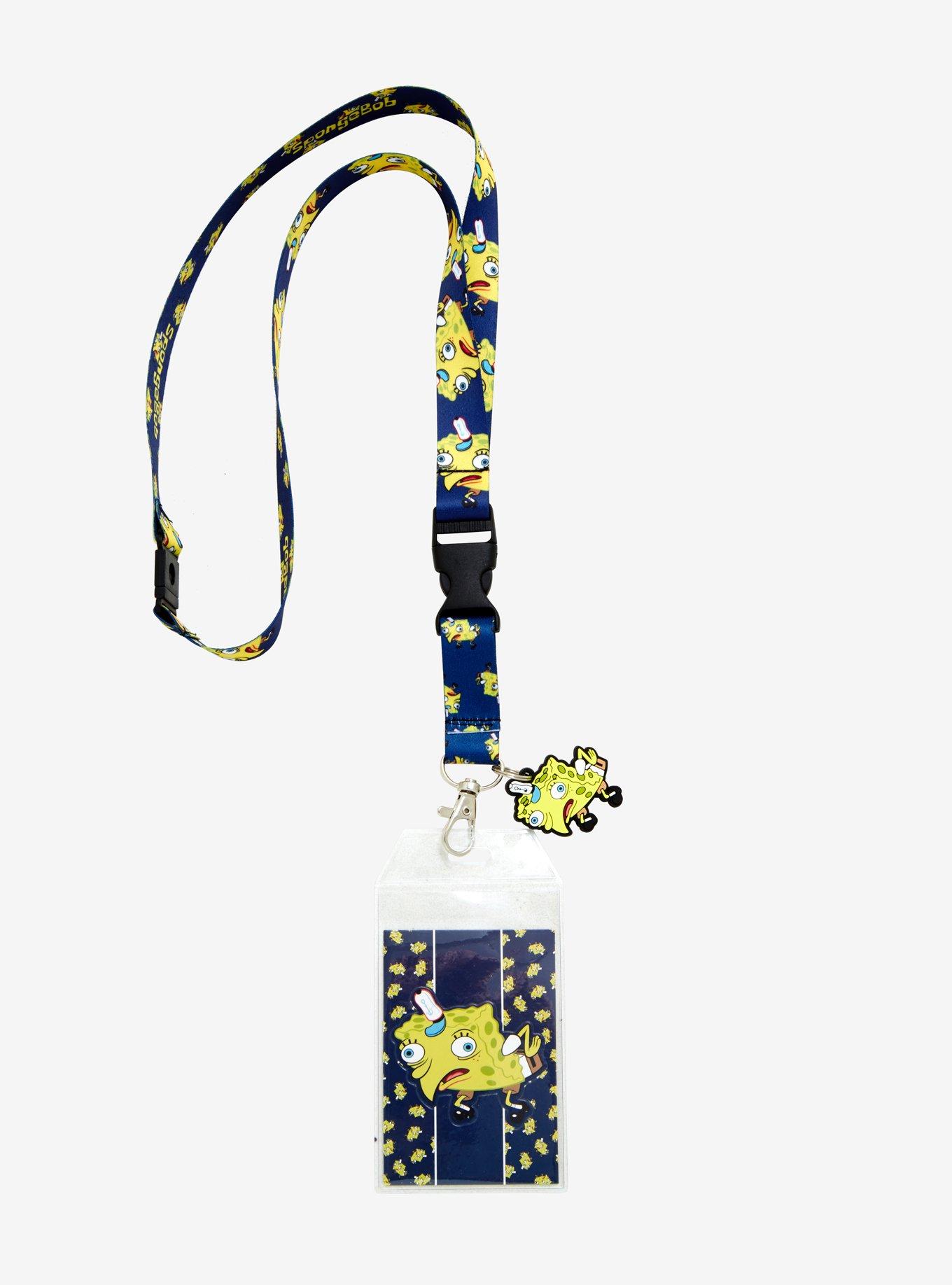 Nickelodeon SpongeBob SquarePants Mocking SpongeBob Face Lanyard, , alternate