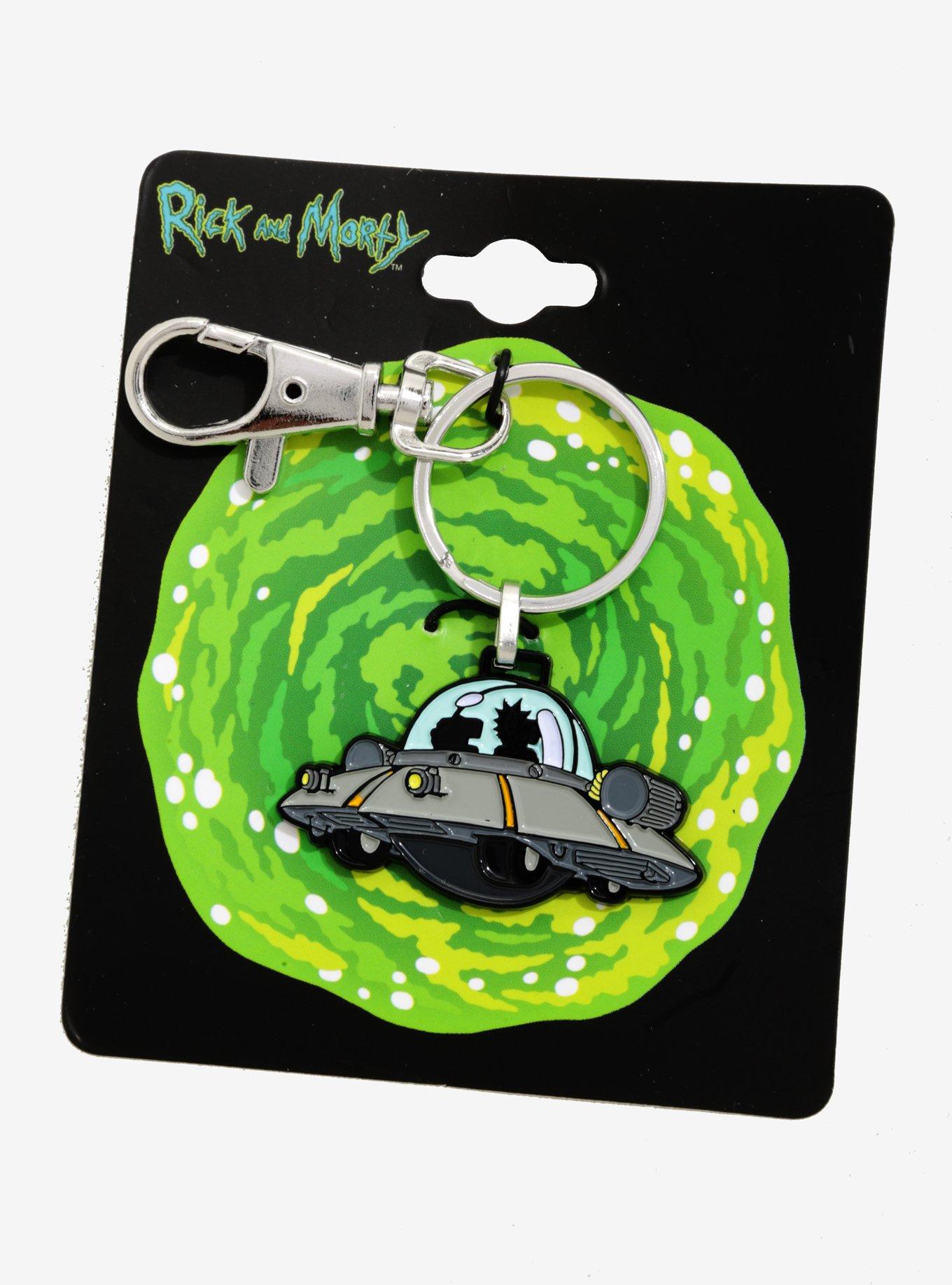 Rick And Morty Spaceship Key Chain, , alternate