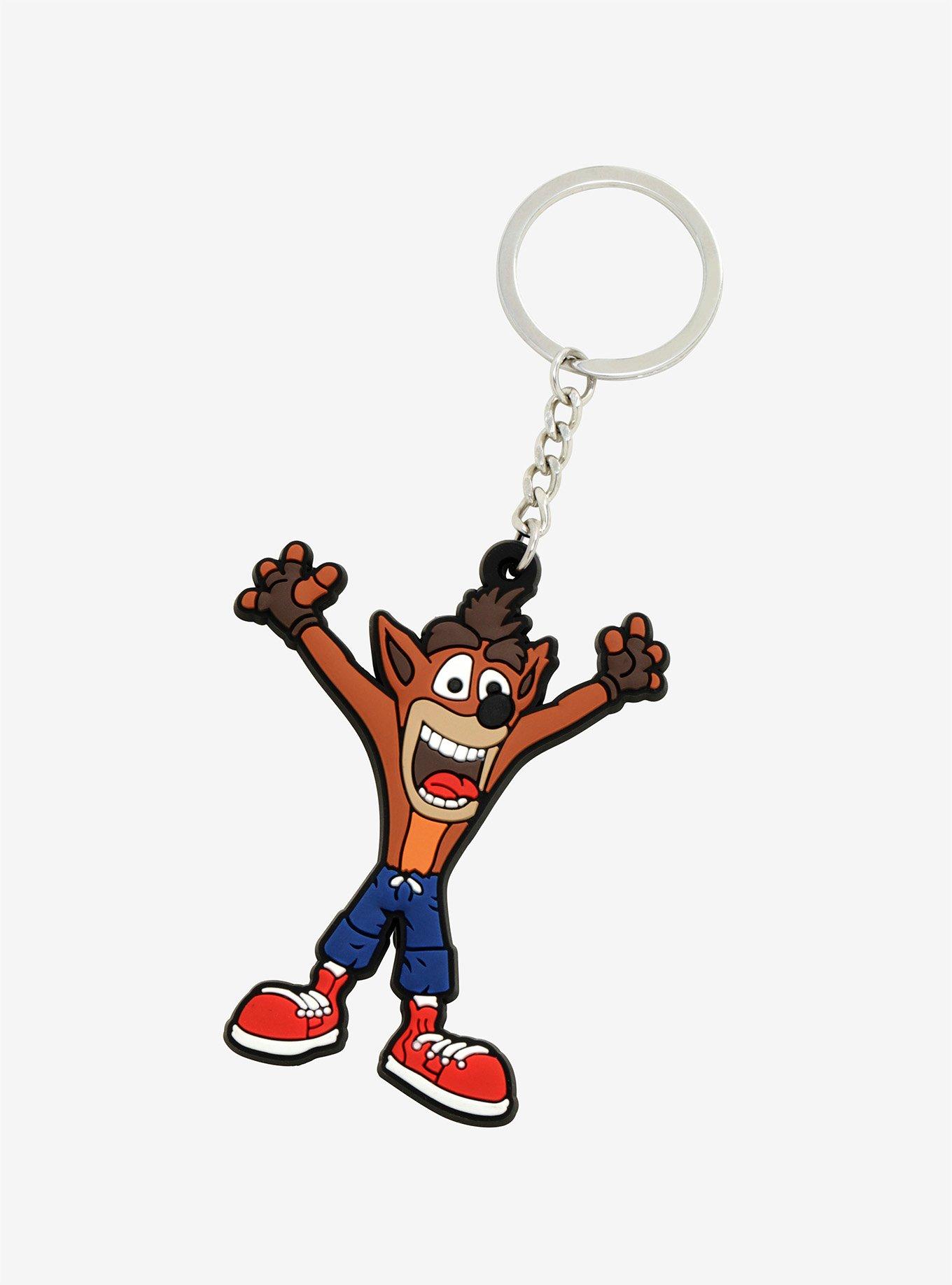 Crash Bandicoot Silicone Key Chain, , alternate