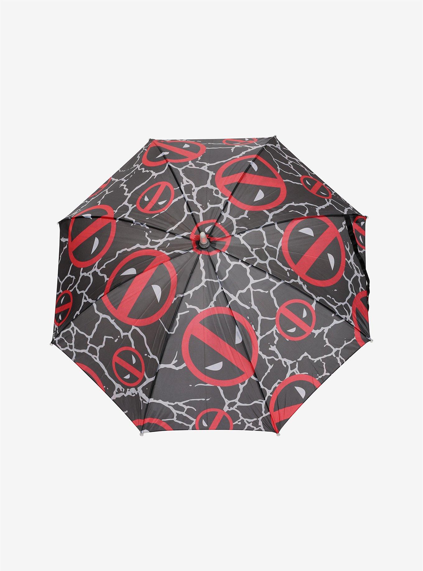 Marvel Deadpool Logo LED Flashlight Umbrella, , alternate