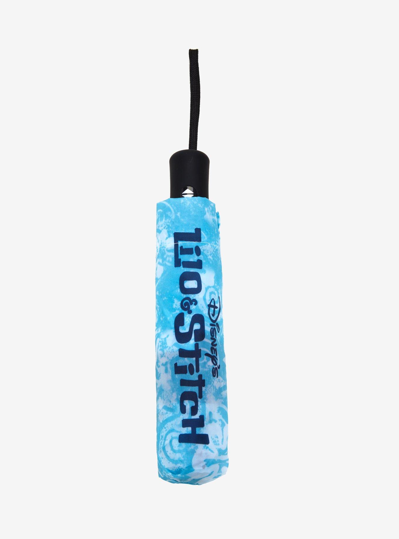 Disney Lilo & Stitch Watercolor Stitch Push Button Umbrella, , alternate