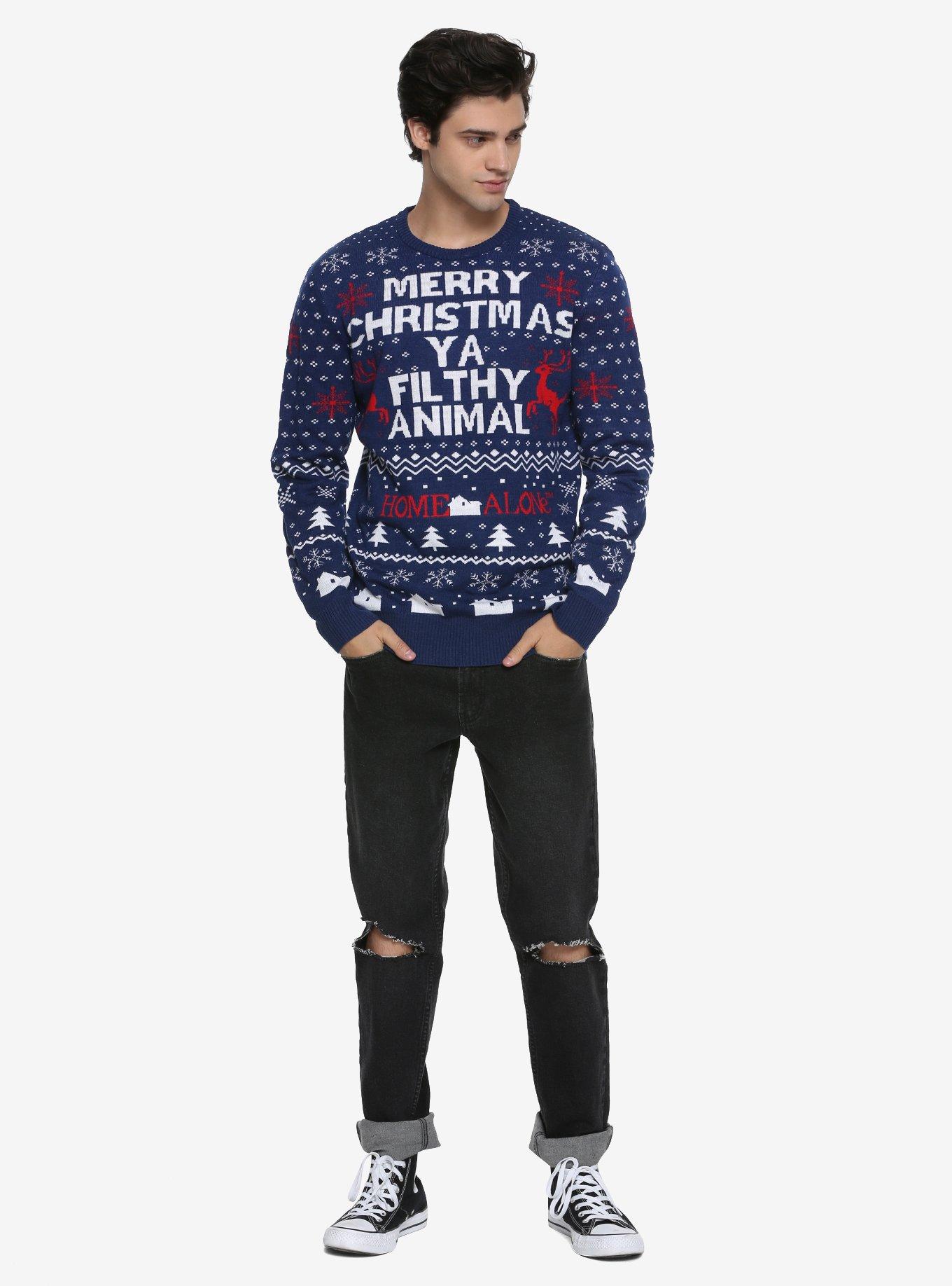 Home Alone Filthy Animal Fair Isle Sweater, , alternate