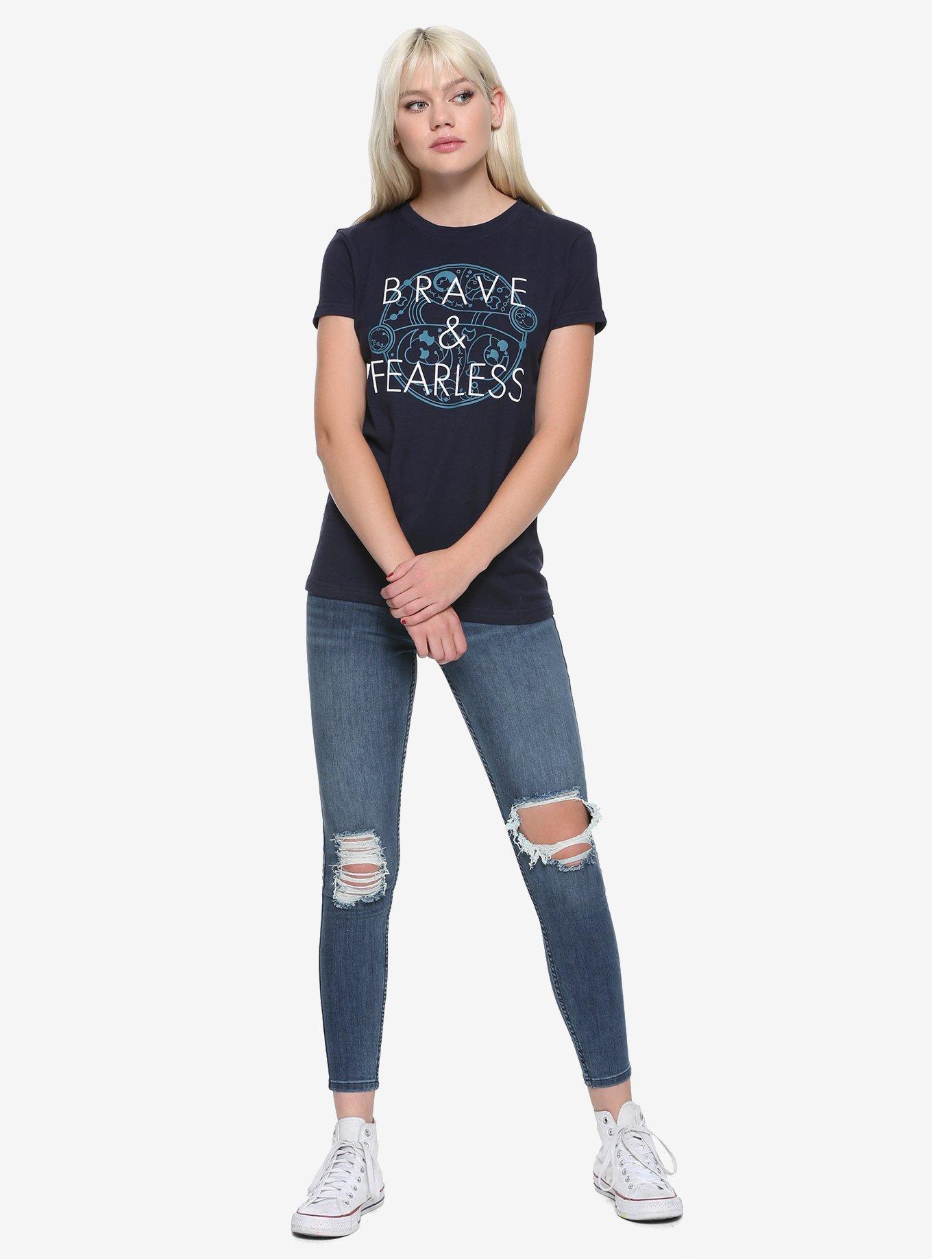 Her Universe Doctor Who Brave & Fearless Thirteenth Doctor Girls T-Shirt, , alternate - view 2