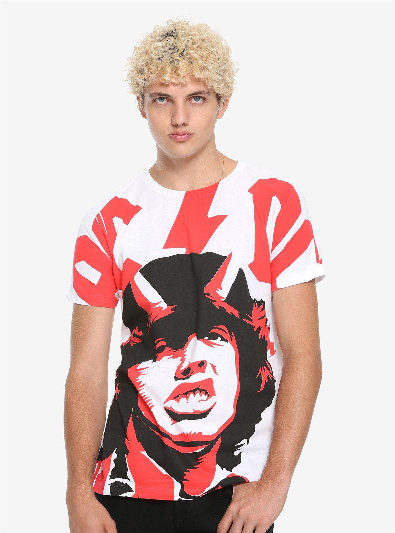 AC/DC Angus Photo Large Print T-Shirt, , alternate