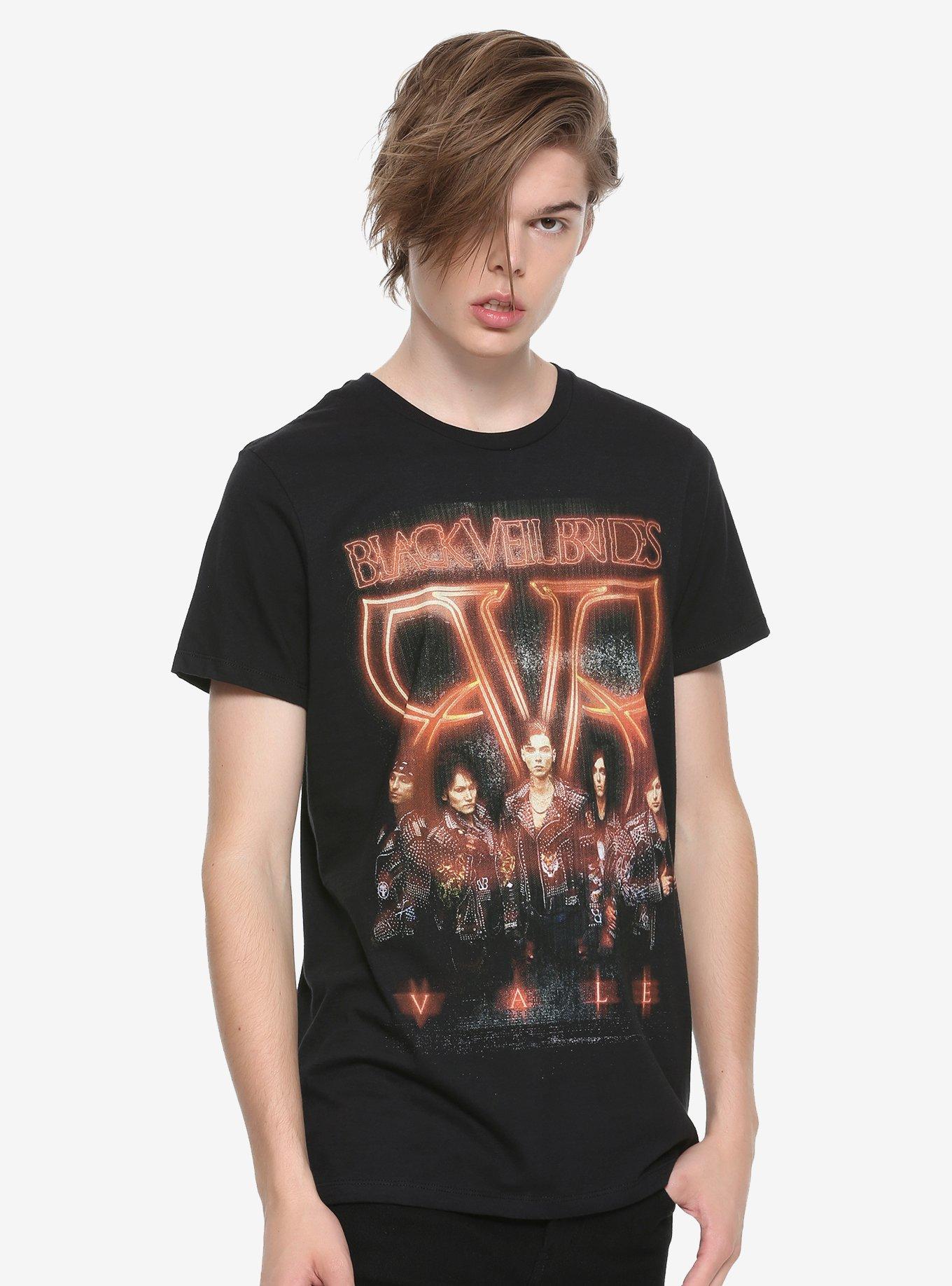 Black Veil Brides Vale Glowing Logo T-Shirt, , alternate