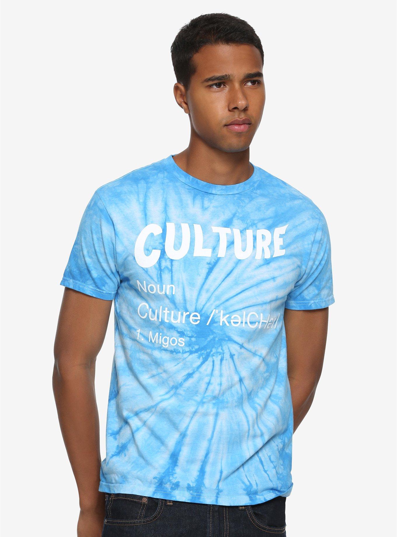 Migos Culture Blue Tie Dye T-Shirt, , alternate
