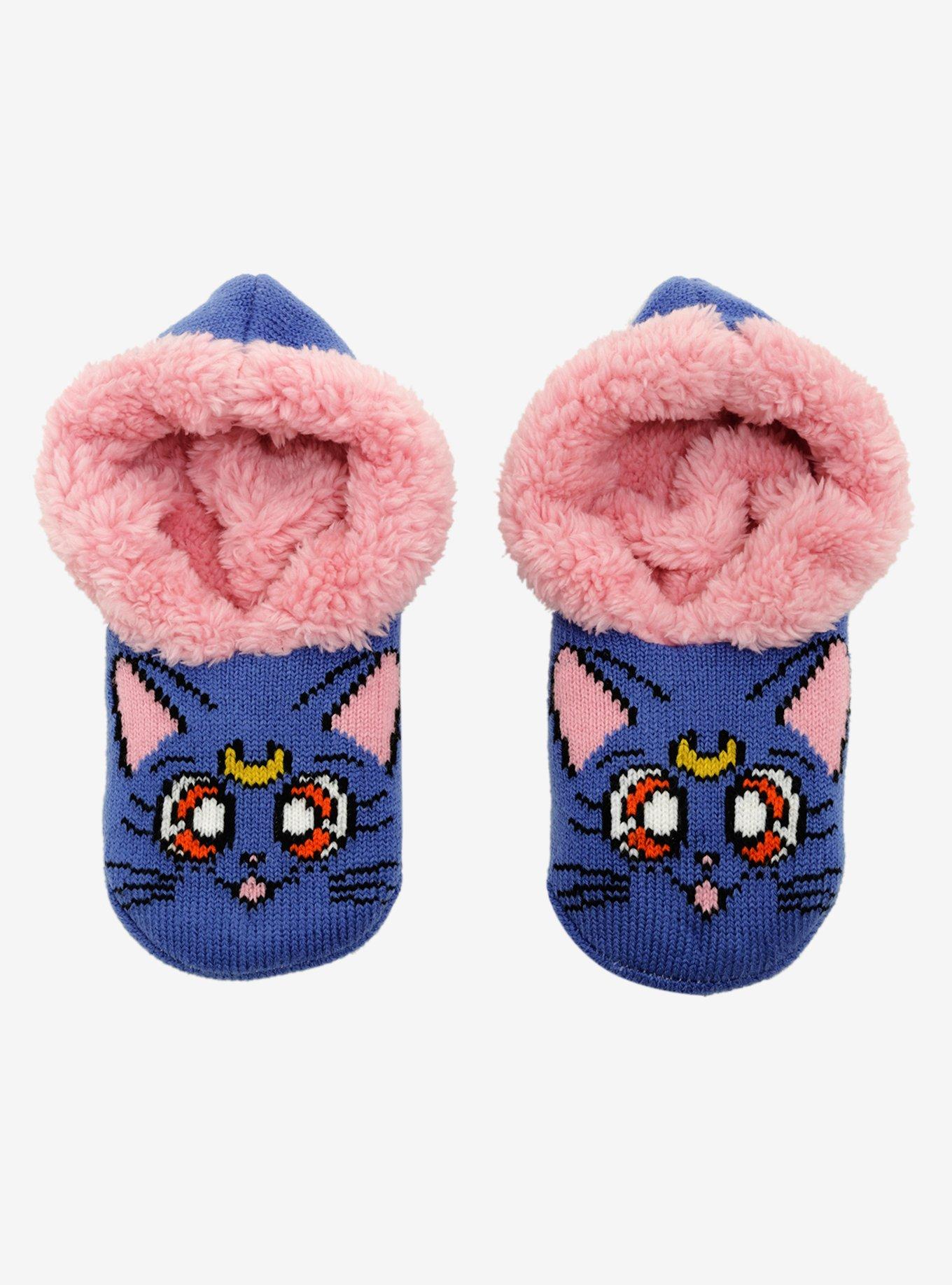 Sailor Moon Luna Slipper Socks - BoxLunch Exclusive, , alternate
