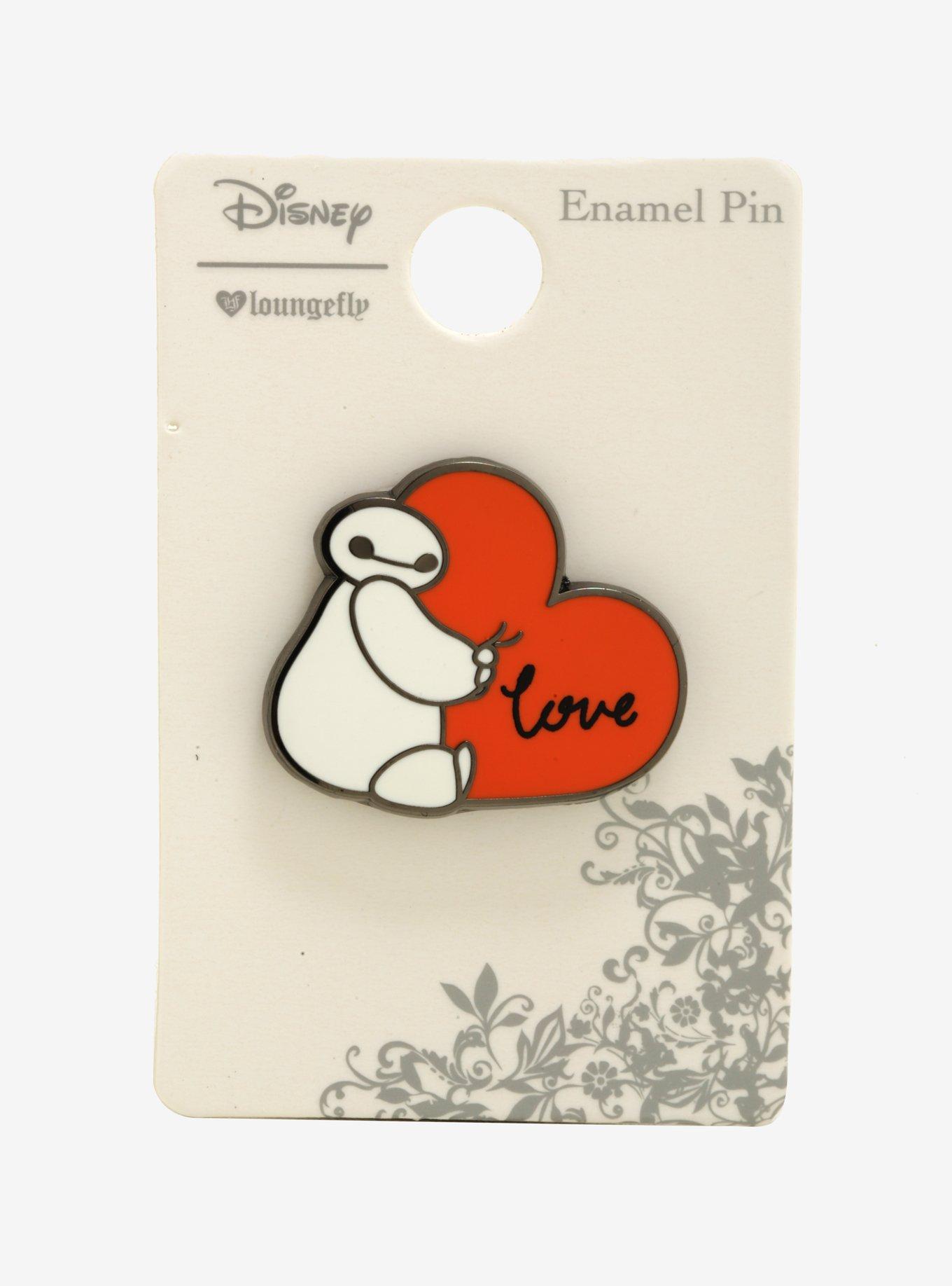 Disney Big Hero 6 Baymax Heart Enamel Pin - BoxLunch Exclusive, , alternate