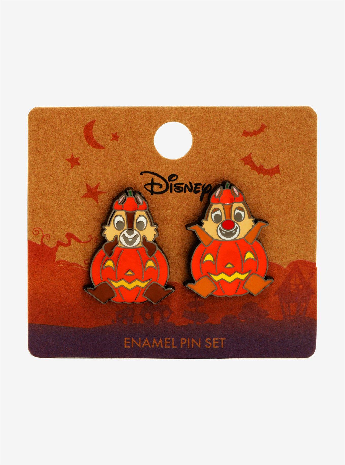 Disney Chip 'n Dale Pumpkin Enamel Pin Set - BoxLunch Exclusive, , alternate
