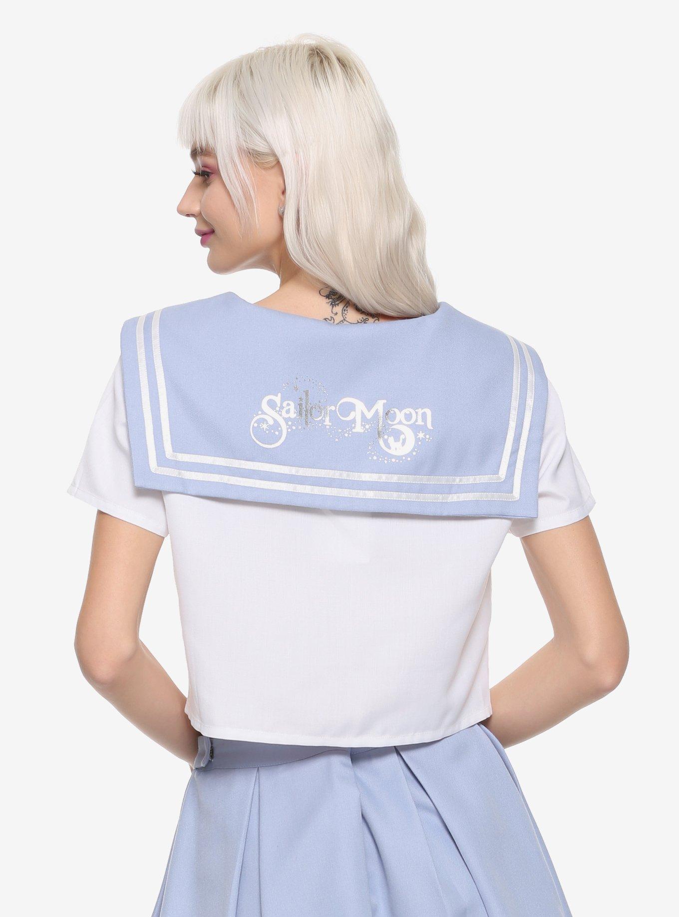 Sailor Moon School Uniform Girls Crop Top Hot Topic Exclusive, , alternate