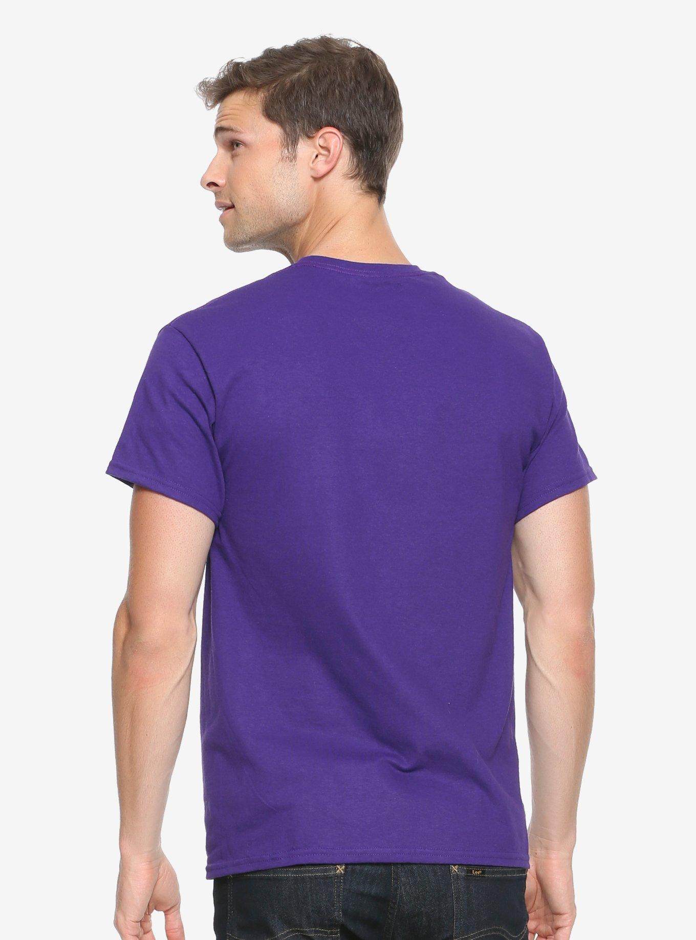 Marvel Thanos Logo T-Shirt - BoxLunch Exclusive, PURPLE, alternate