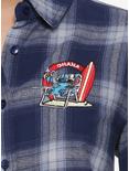 Disney Lilo & Stitch Beach Chair Flannel Womens Woven Button-Up - BoxLunch Exclusive, , alternate