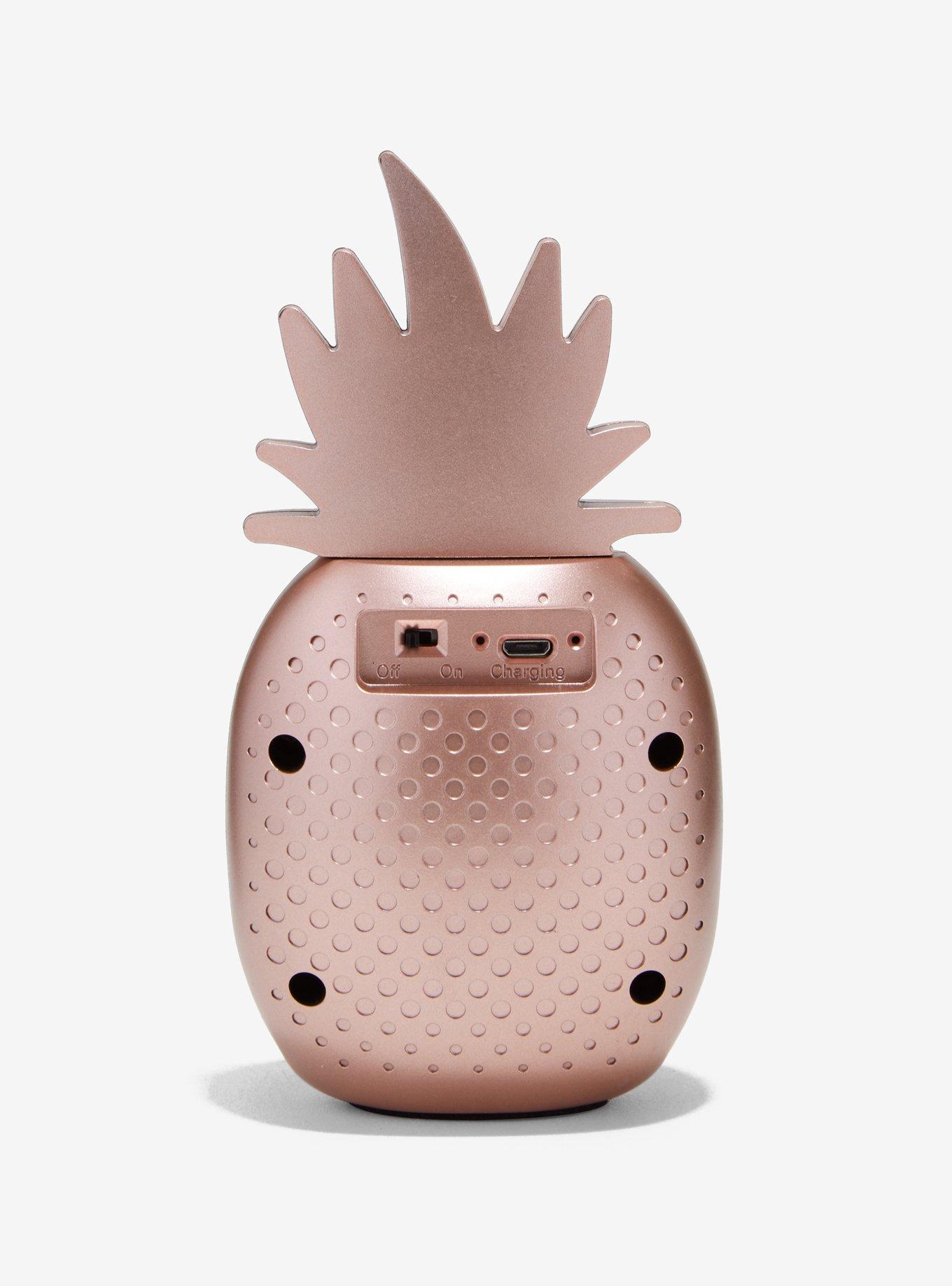 Rose Gold Pineapple Wireless Bluetooth Speaker, , alternate